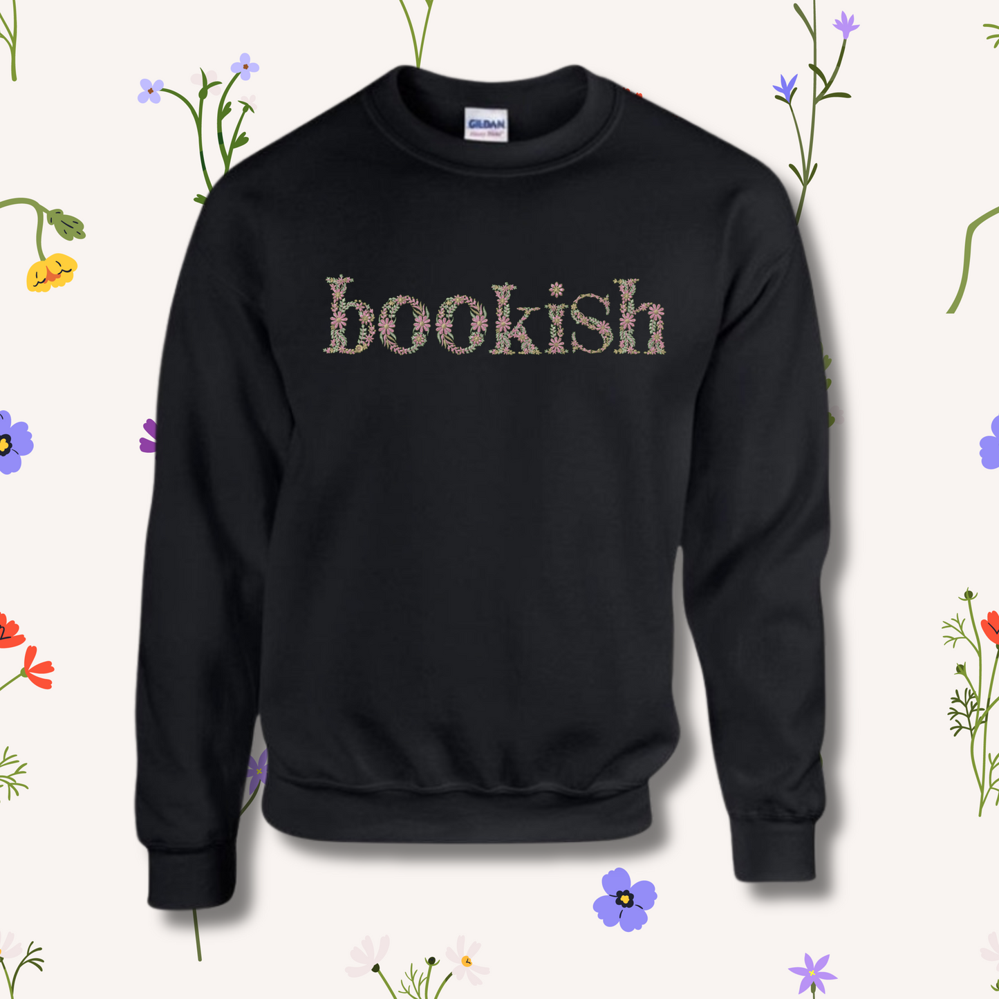 Floral Bookish Jumper