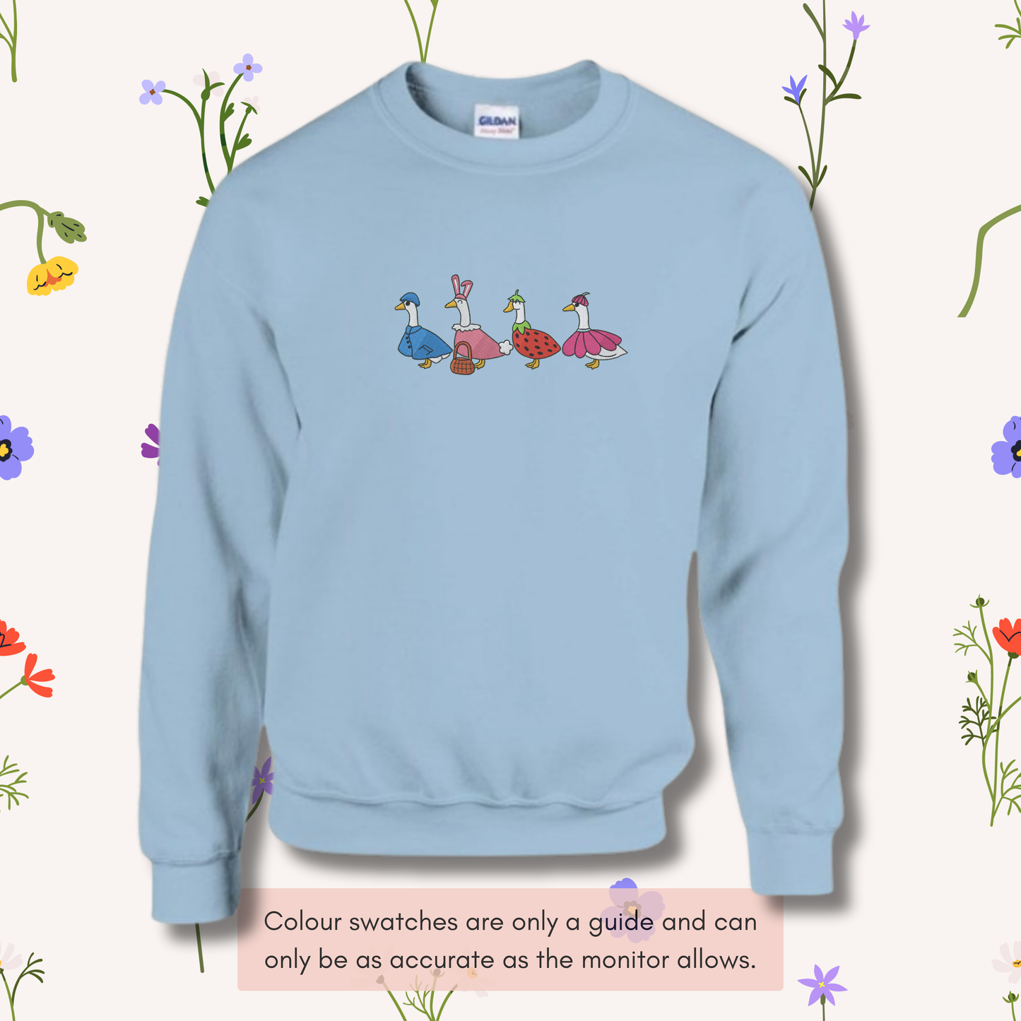 Spring Ducks In a Row Crewneck Jumper