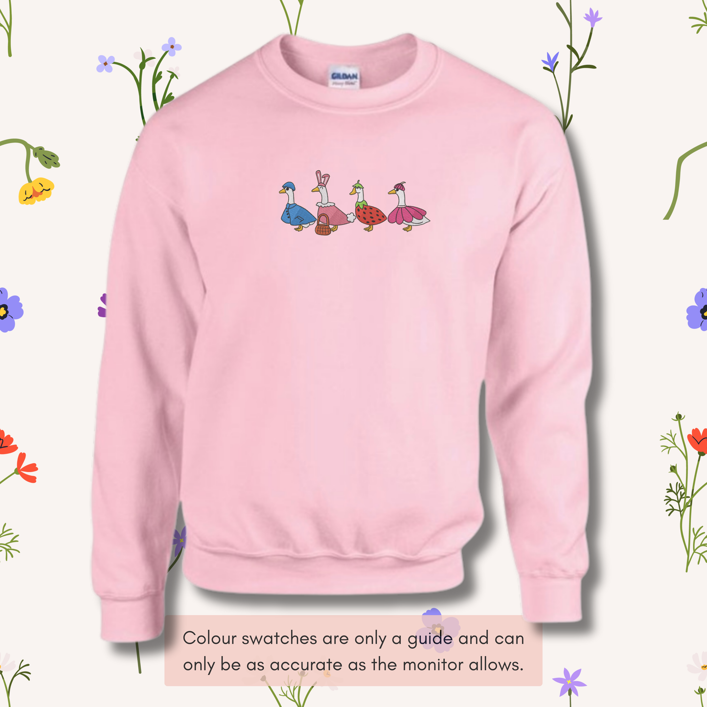 Spring Ducks In a Row Crewneck Jumper