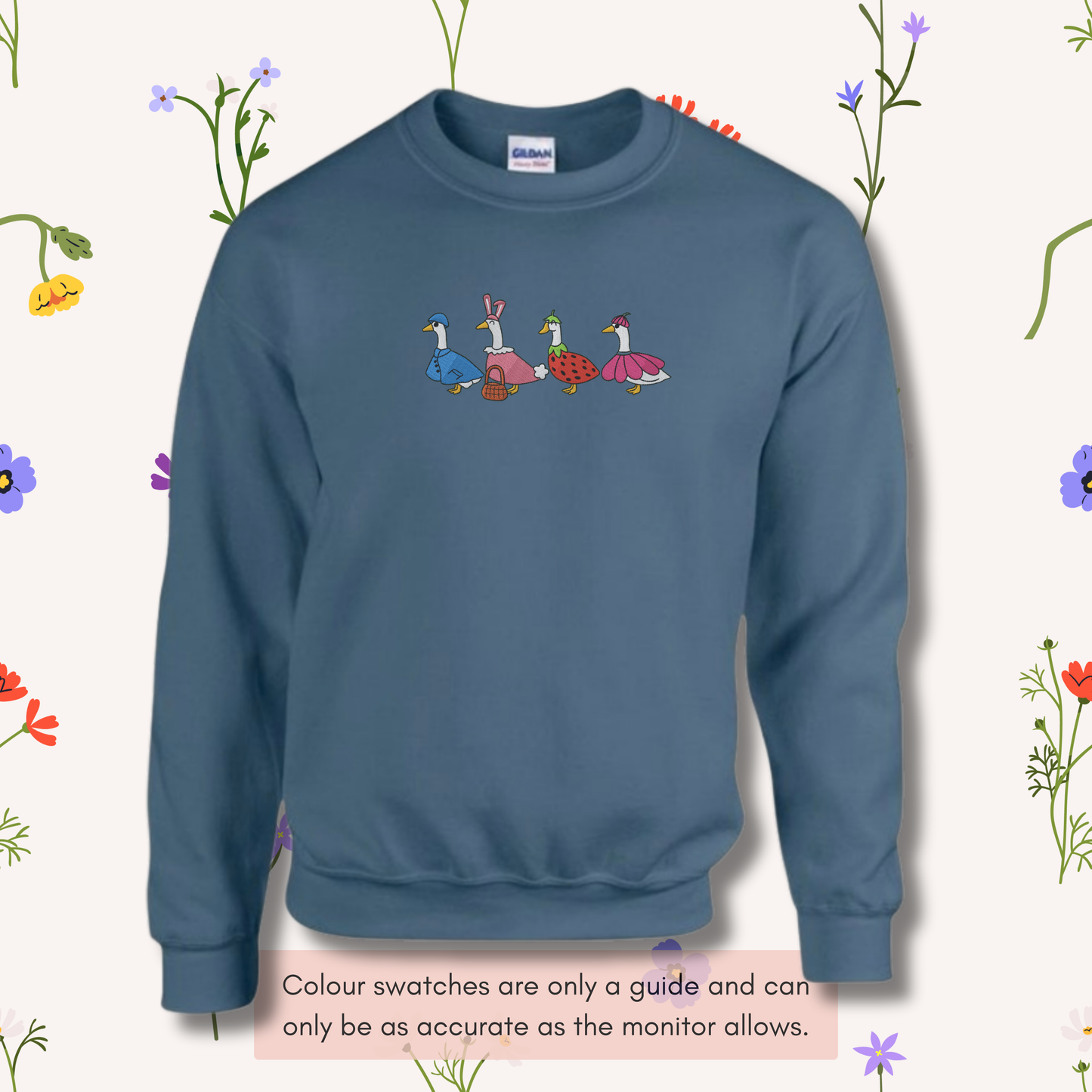 Spring Ducks In a Row Crewneck Jumper