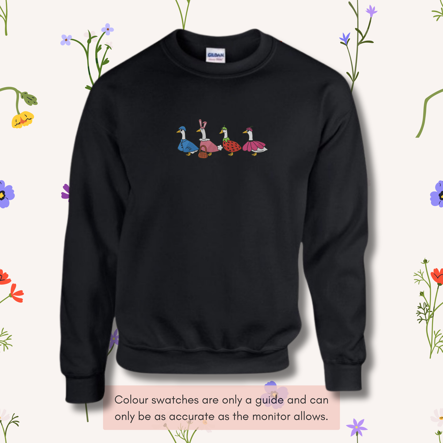 Spring Ducks In a Row Crewneck Jumper