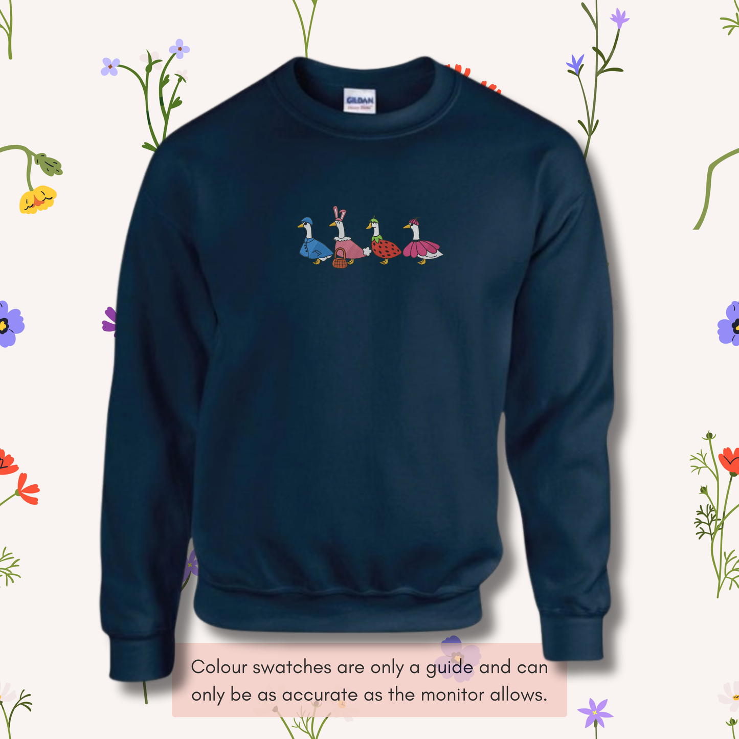 Spring Ducks In a Row Crewneck Jumper