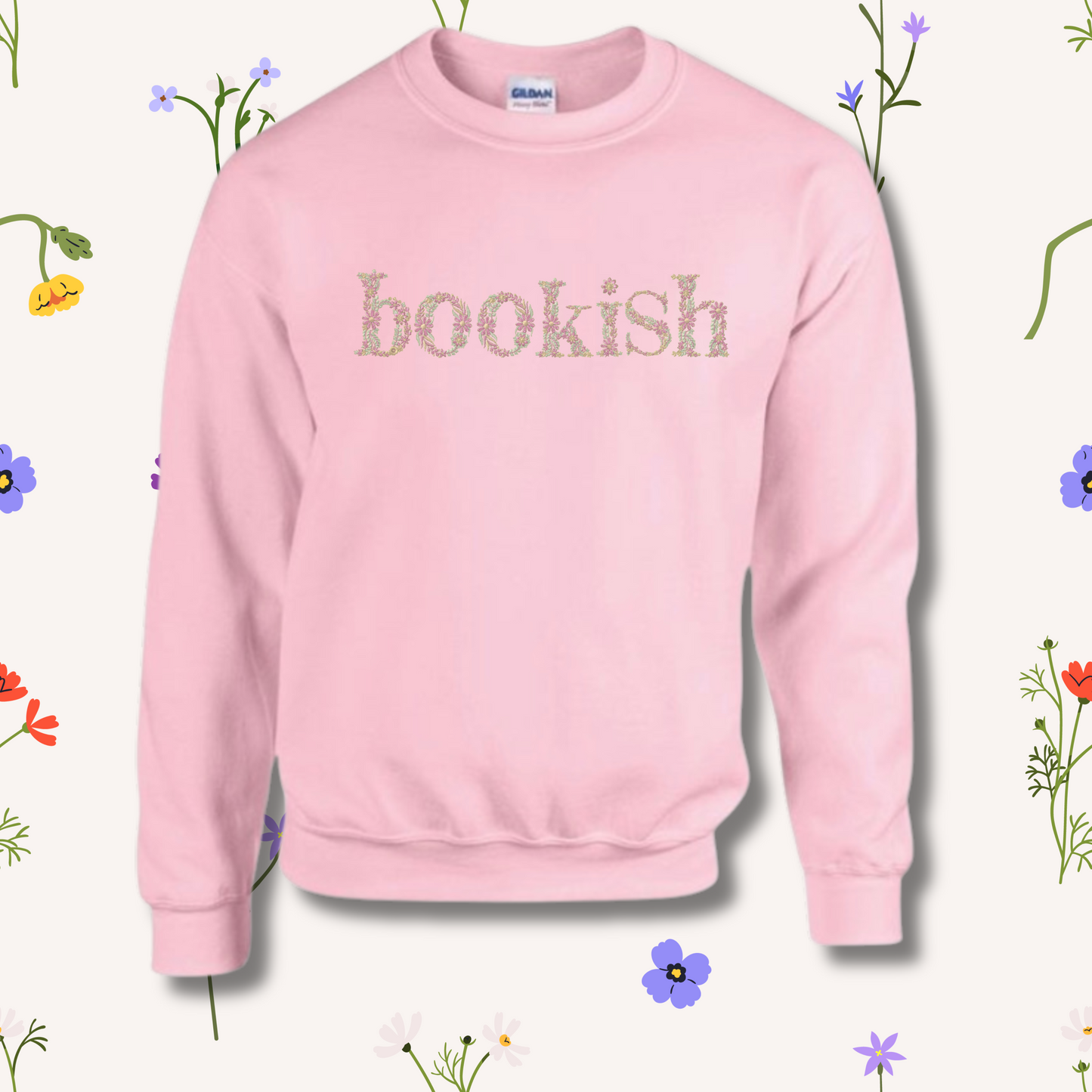 Floral Bookish Jumper