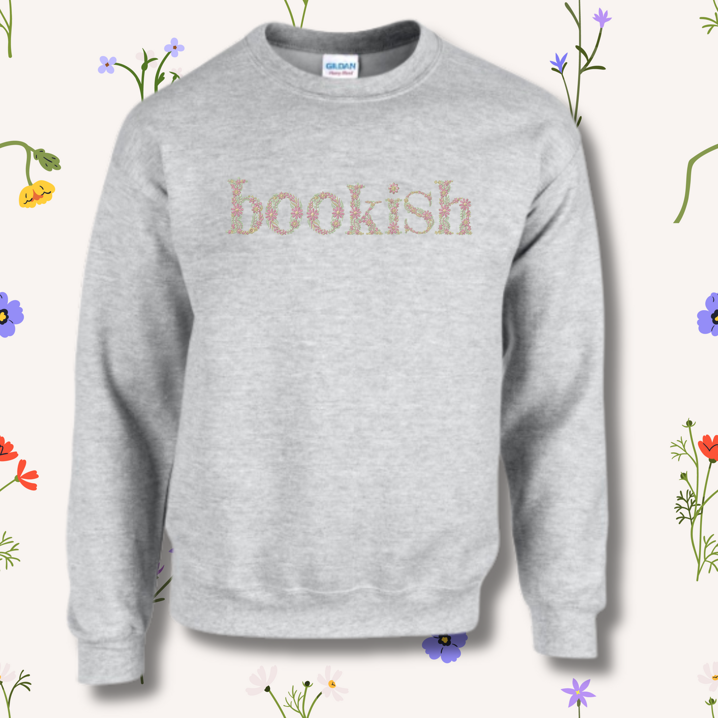 Floral Bookish Jumper