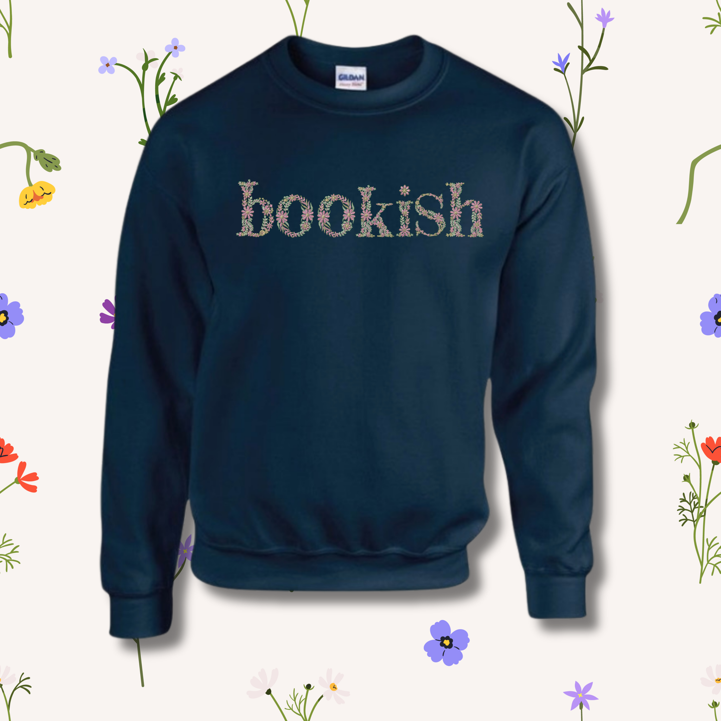 Floral Bookish Jumper