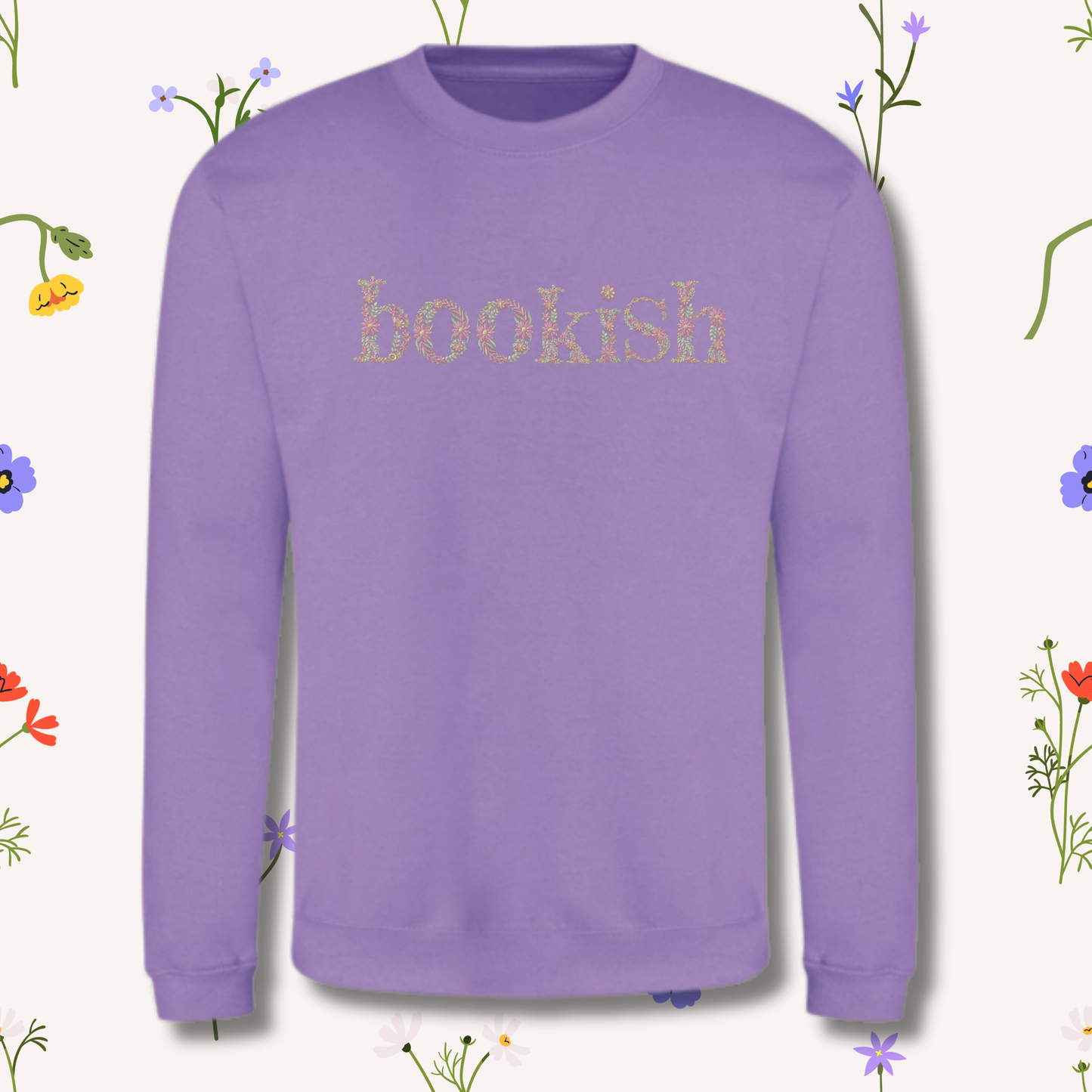 Floral Bookish Jumper