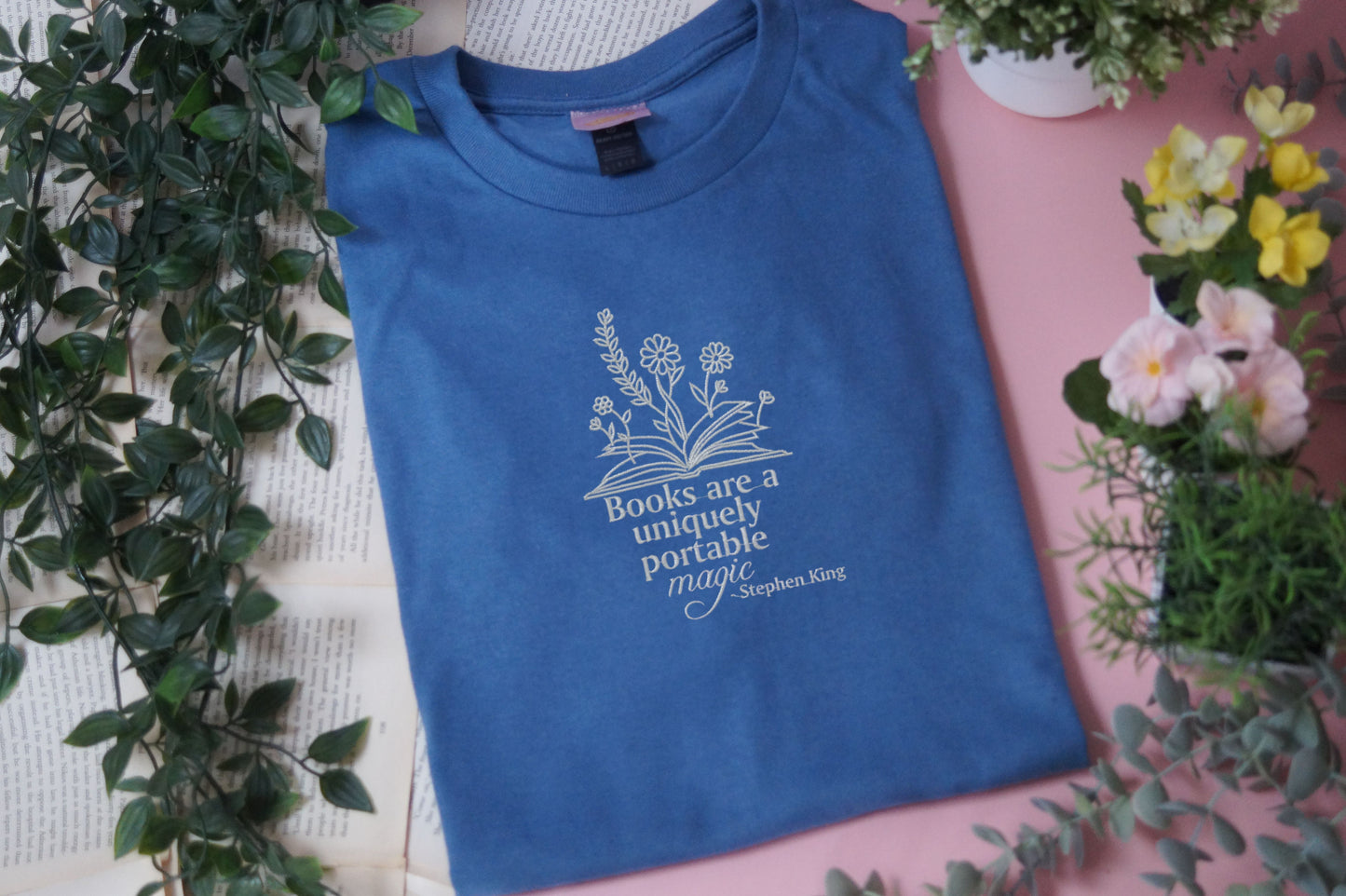 Books Are a Uniquely Portable Magic T-shirt