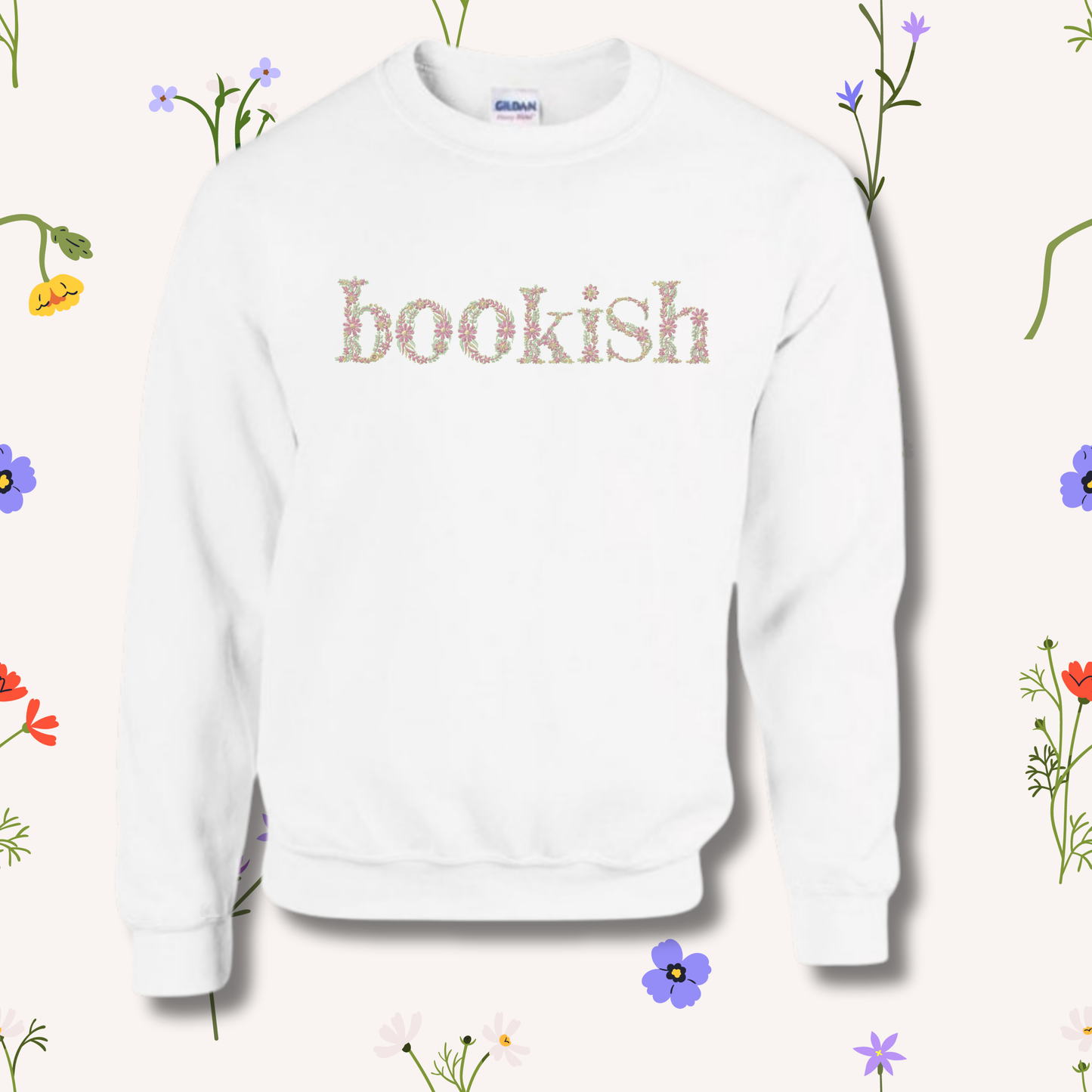 Floral Bookish Jumper