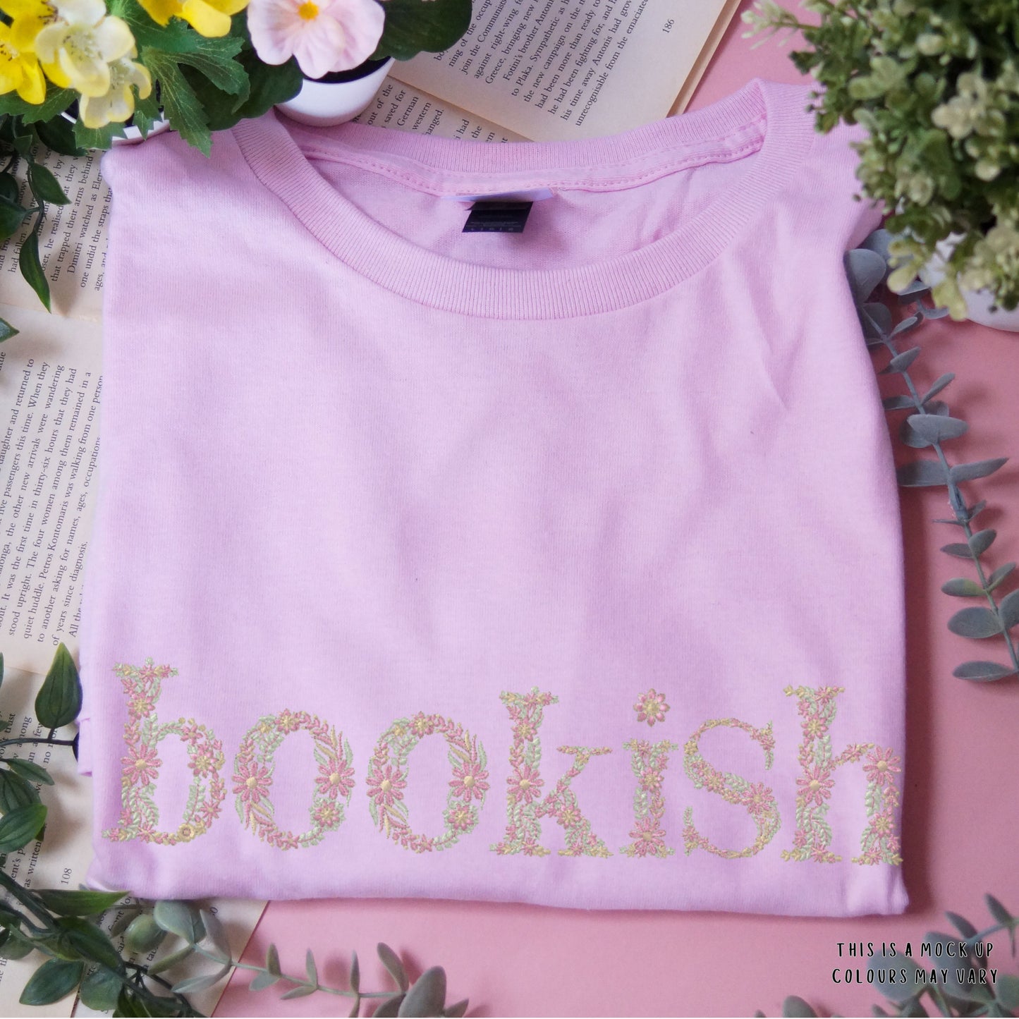 Floral Bookish T-Shirt