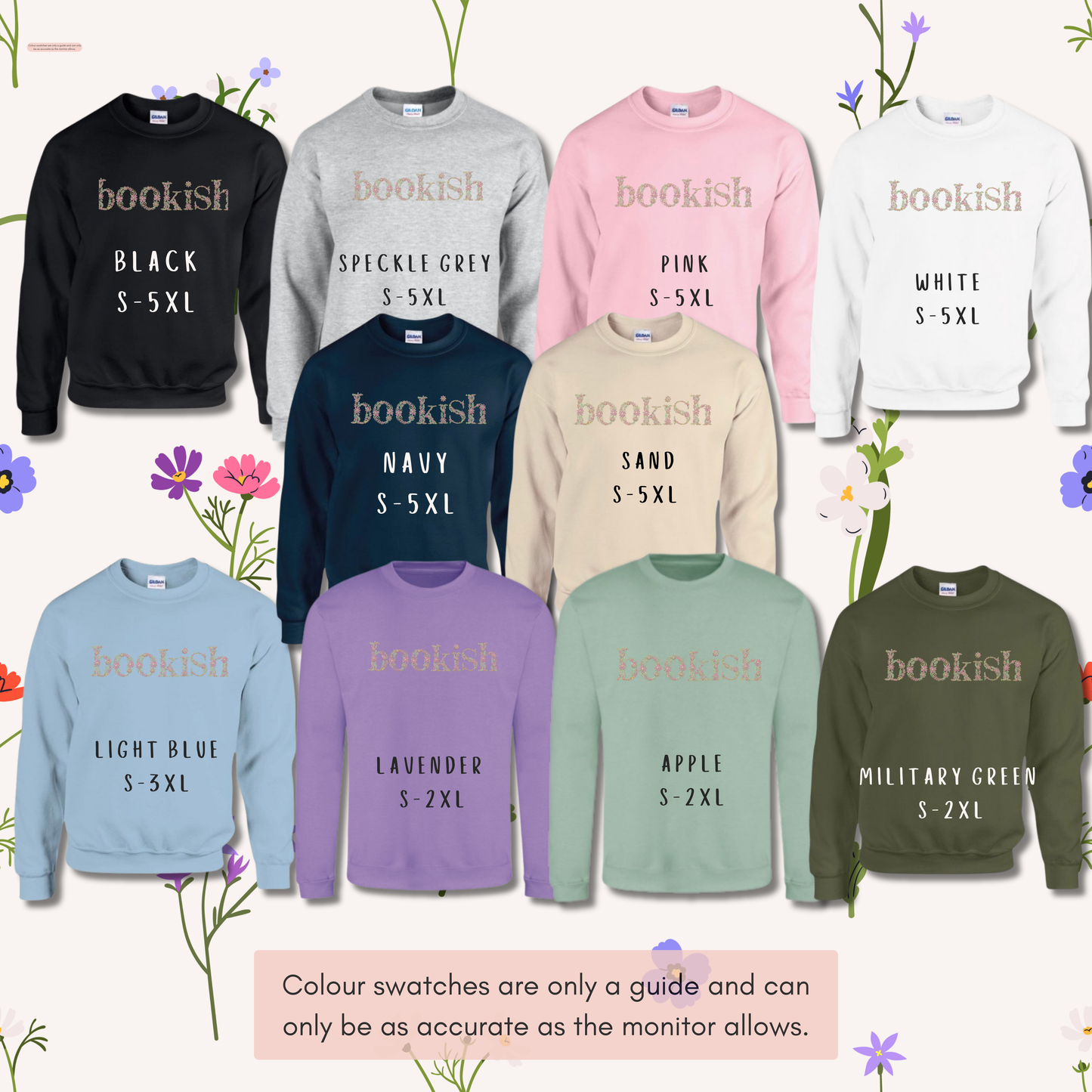 Floral Bookish Jumper