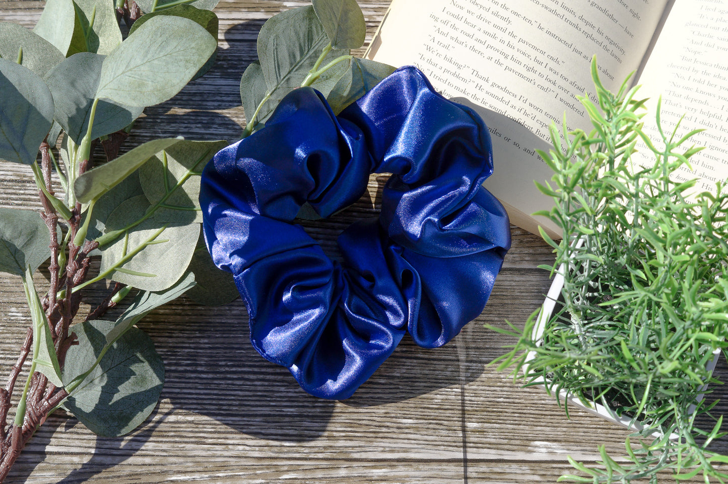 Extra Large Navy Scrunchie