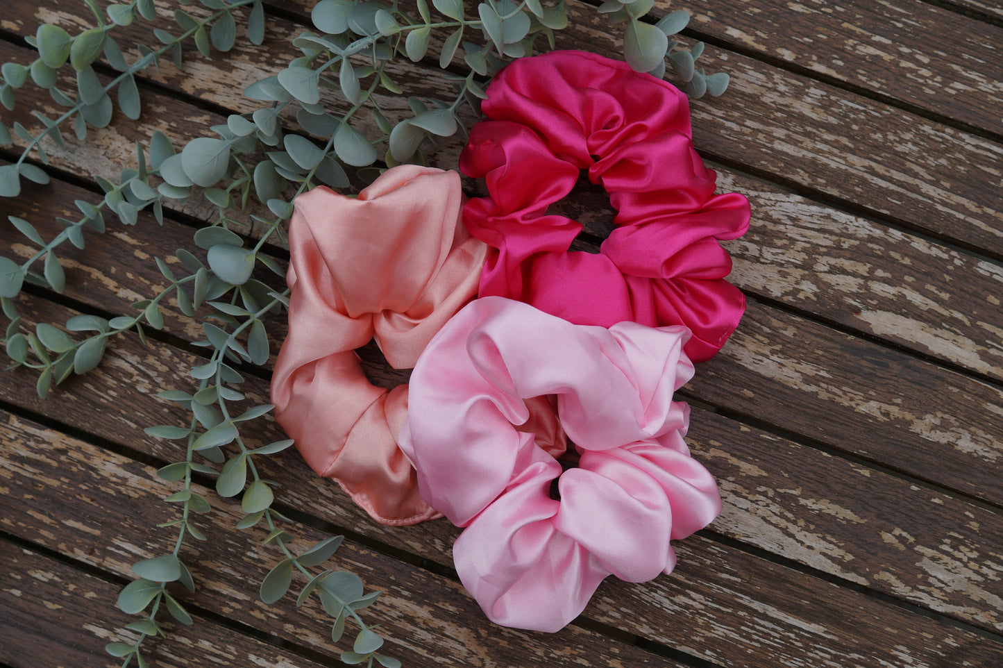 Extra Large Pink Scrunchie Trio