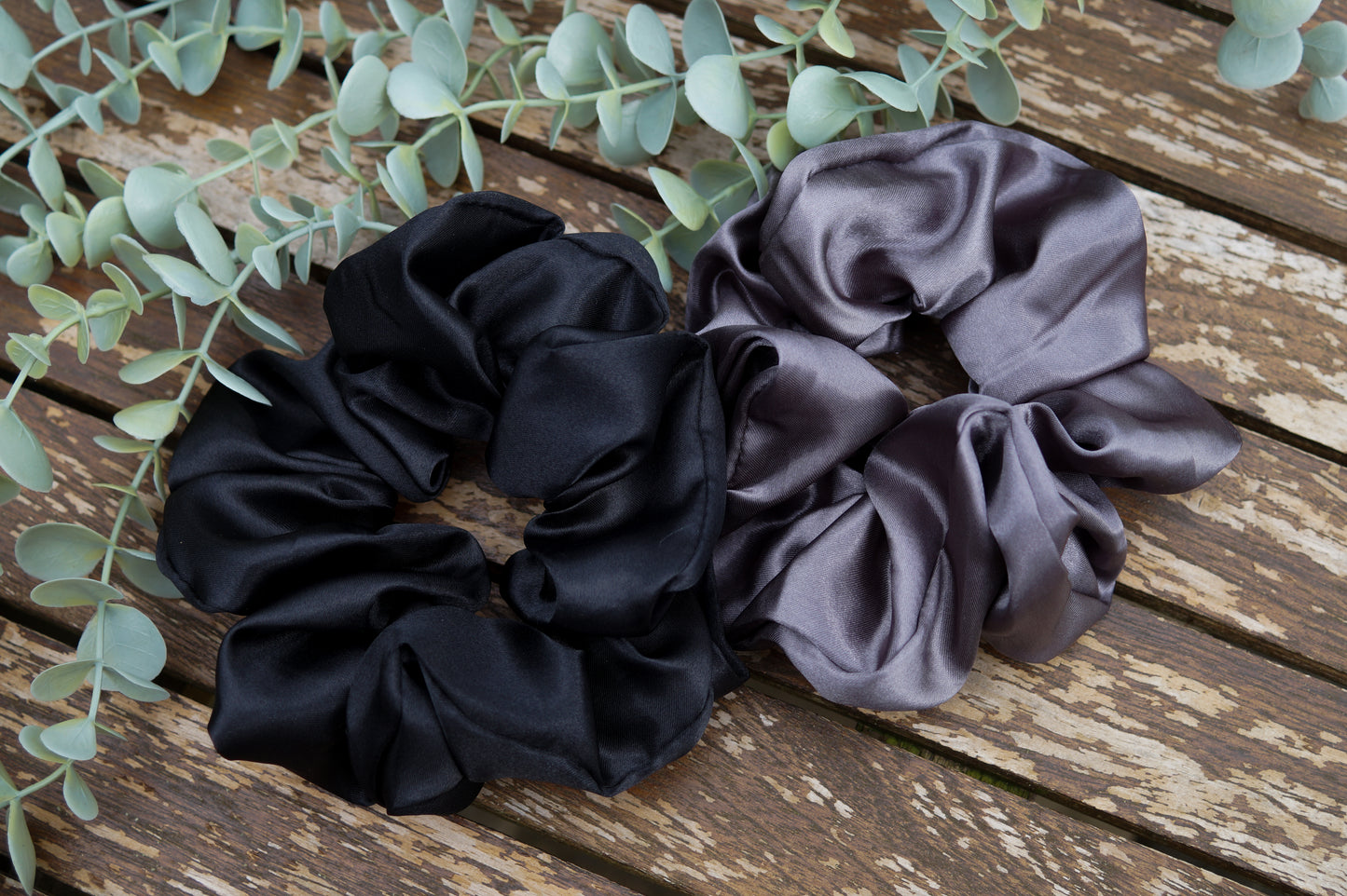 Extra Large Monochrome Scrunchie Duo