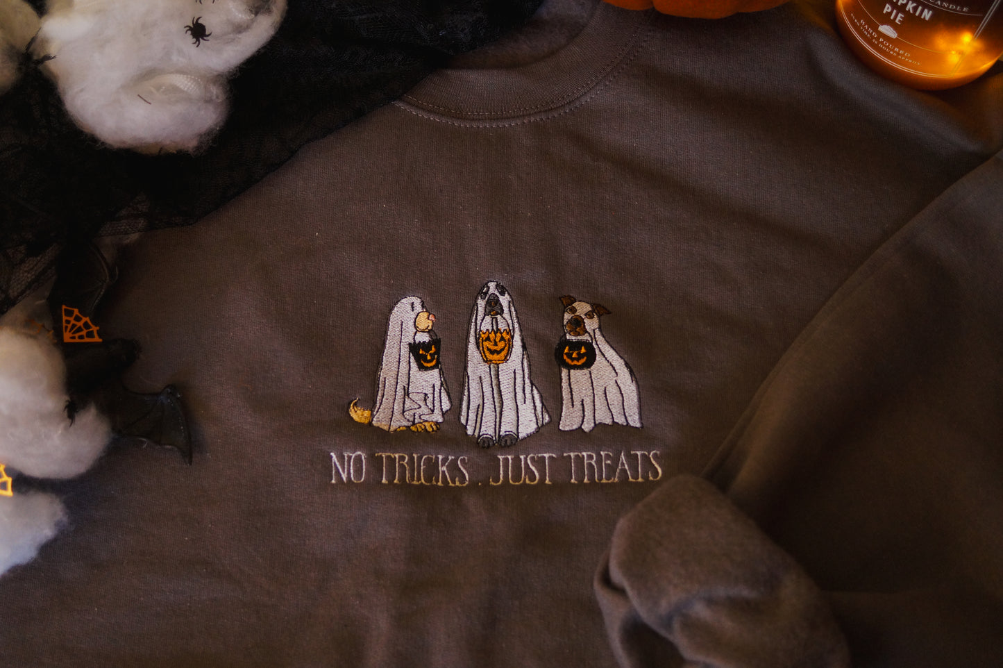 No Tricks Just Treats Crewneck Jumper