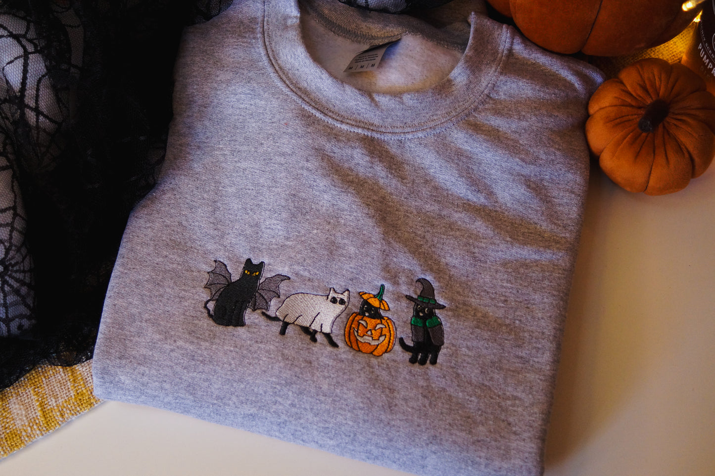 Halloween Cats Crewneck Jumper