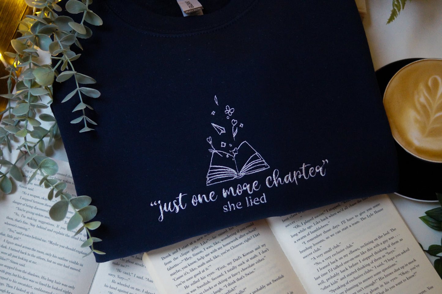 Just One More Chapter Crewneck Jumper