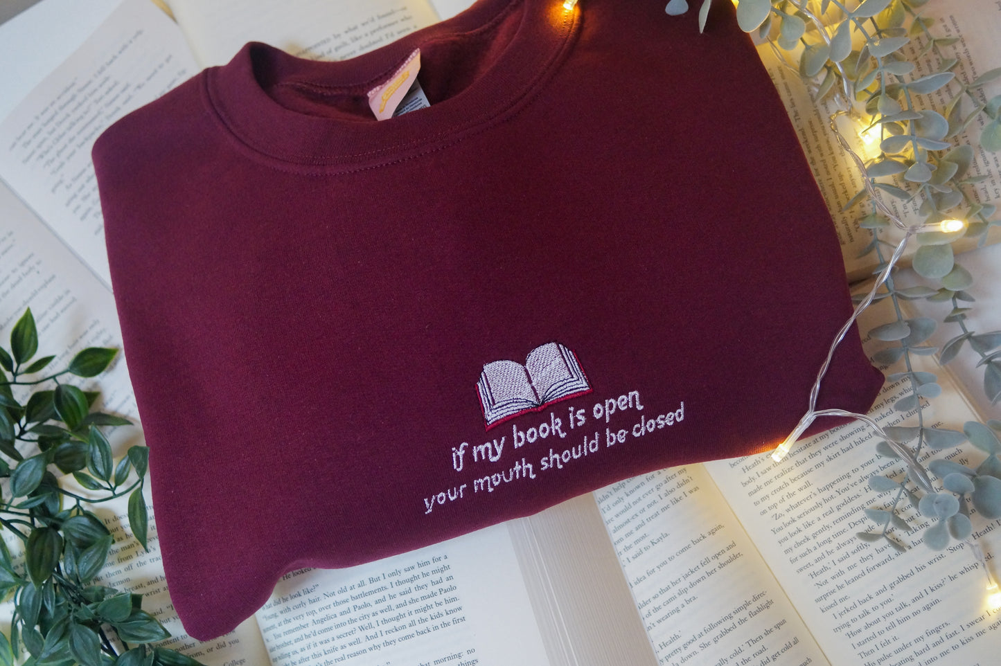 If My Book Is Open Your Mouth Should be Closed Jumper