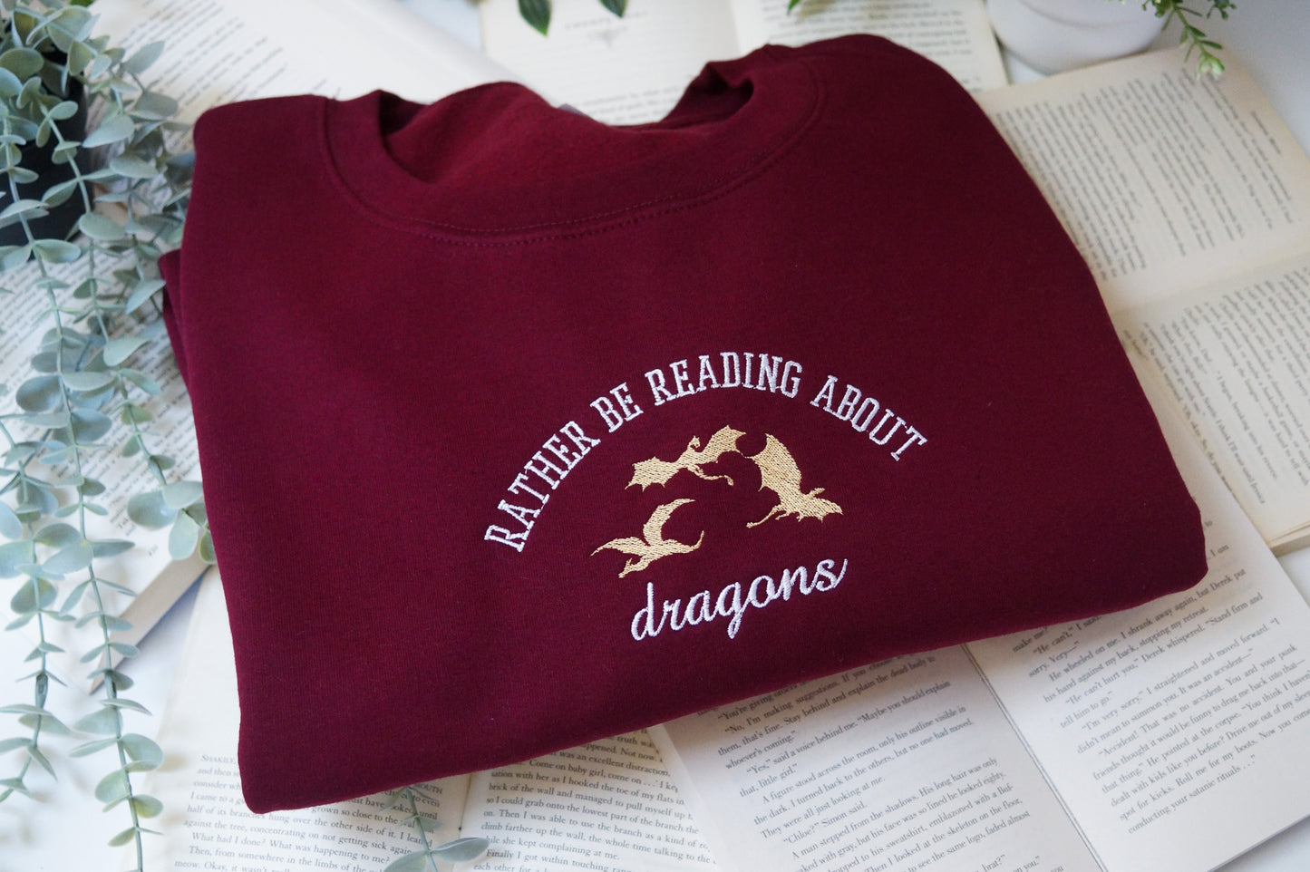 Rather Be Reading About Dragons Jumper