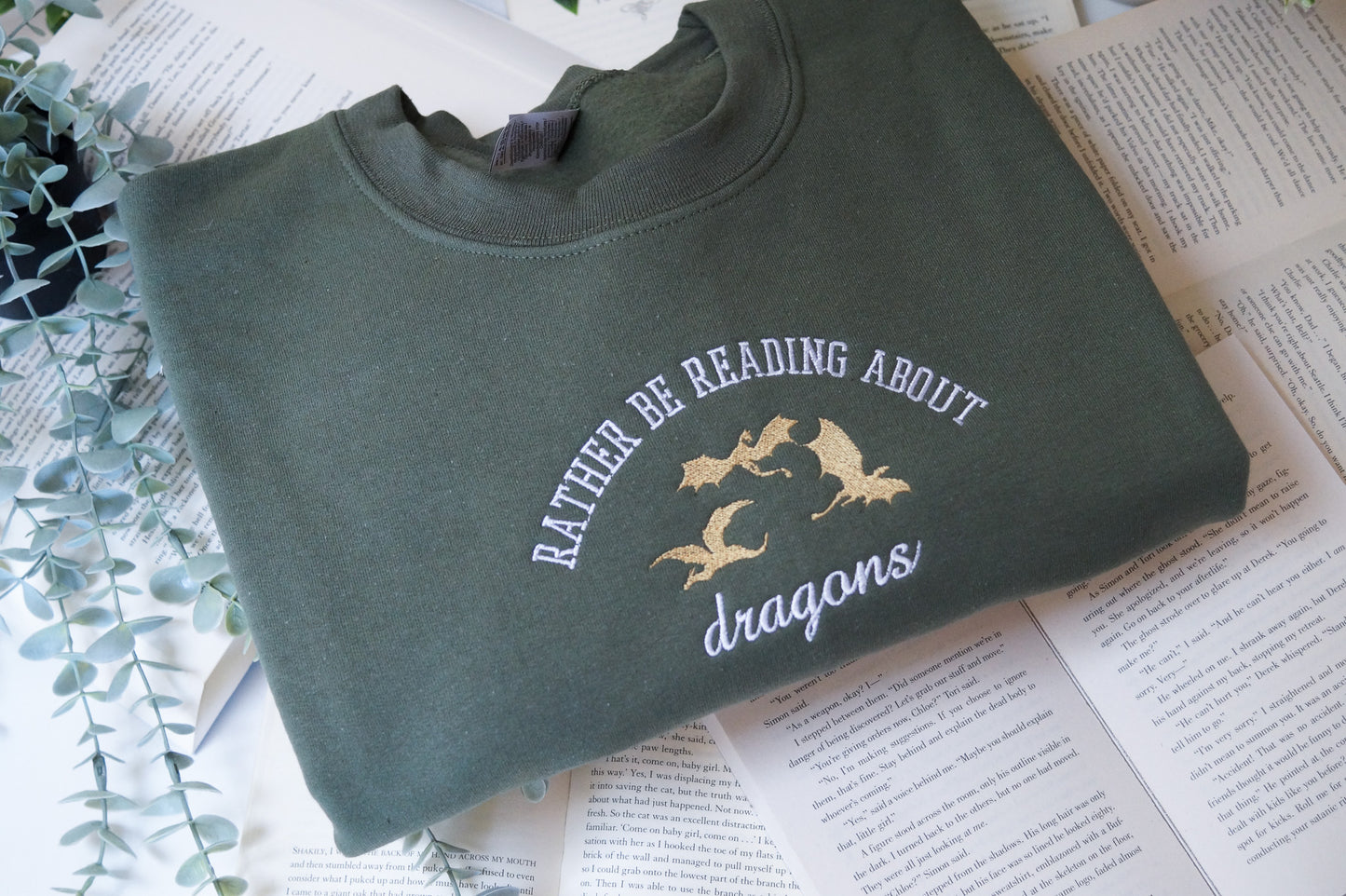 Rather Be Reading About Dragons Jumper