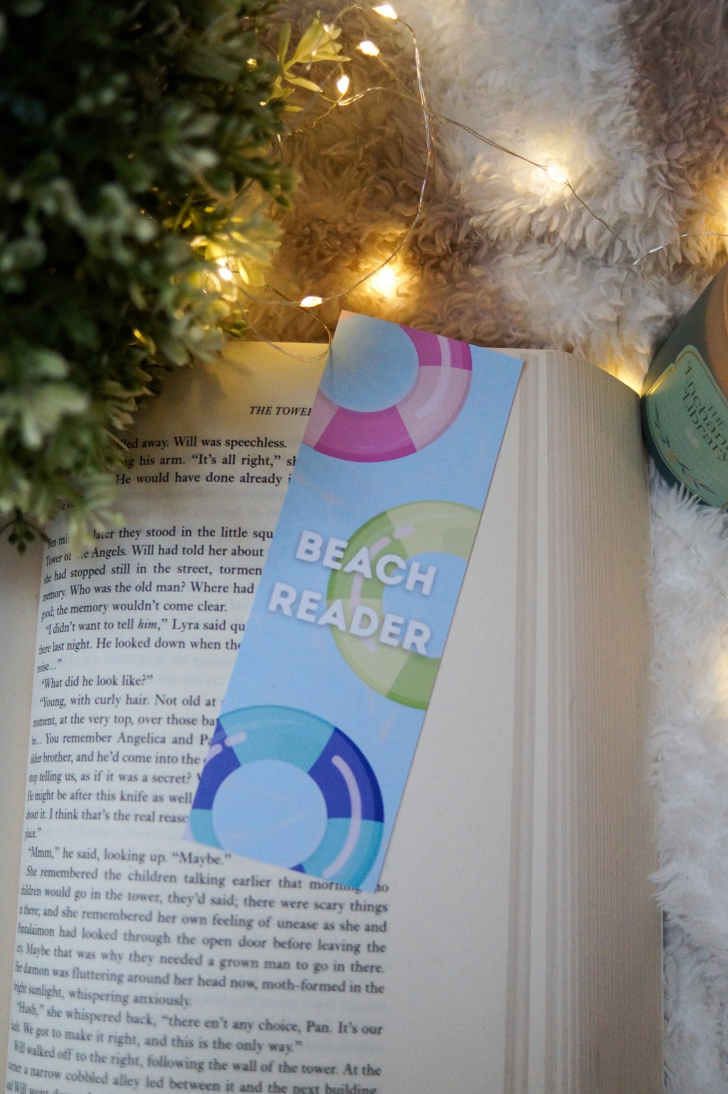 Beach Reader Bookmark