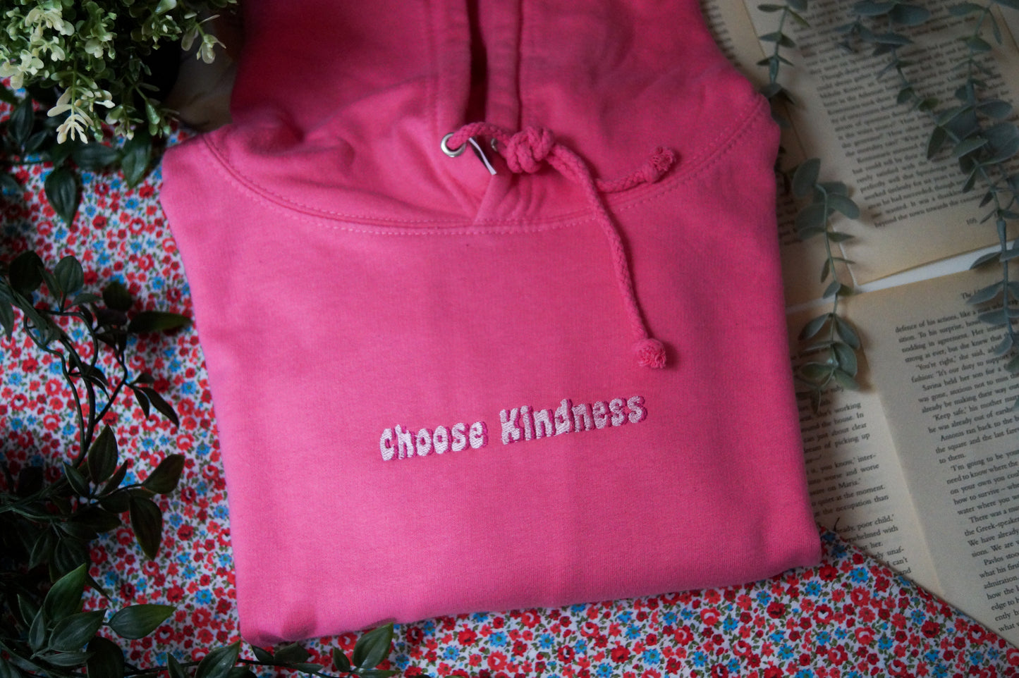 Pink Choose Kindness Hoodie Whoopsie Daisy