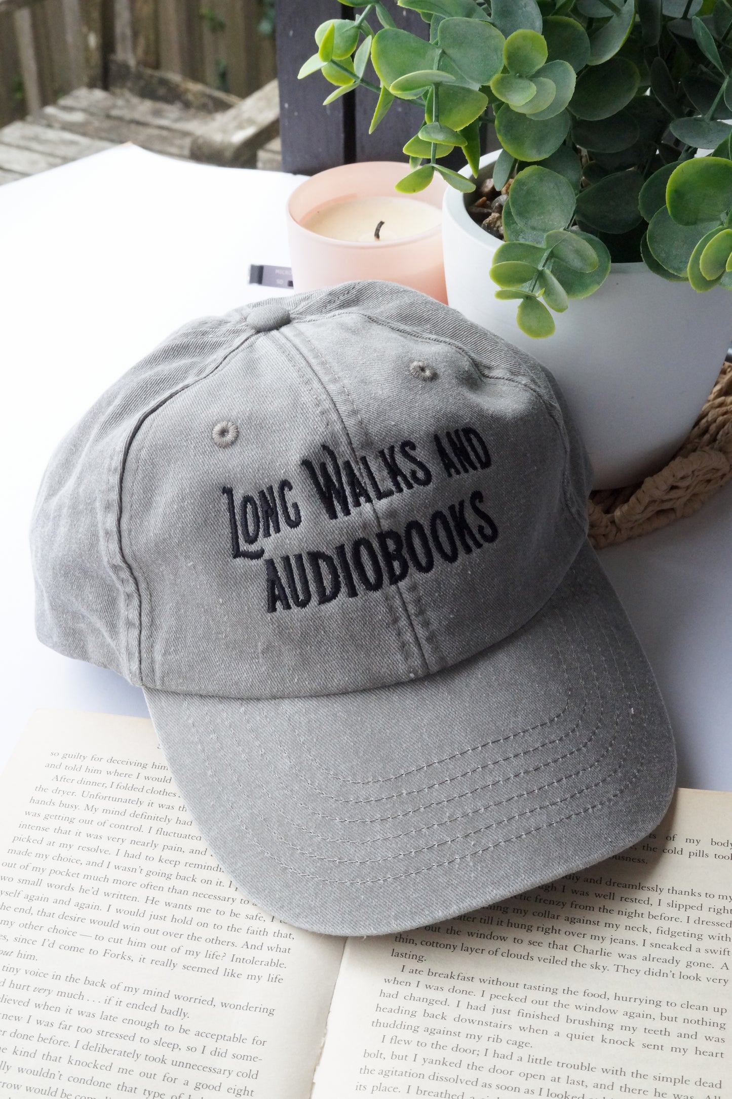Long Walks and Audiobooks Cap