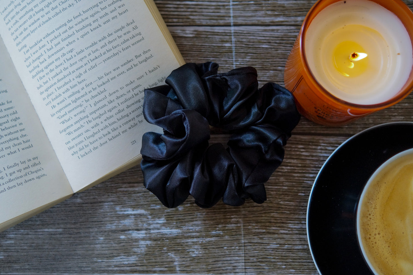 Extra Large Black Scrunchie