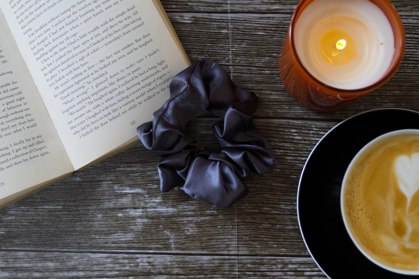 Extra Large Grey Scrunchie