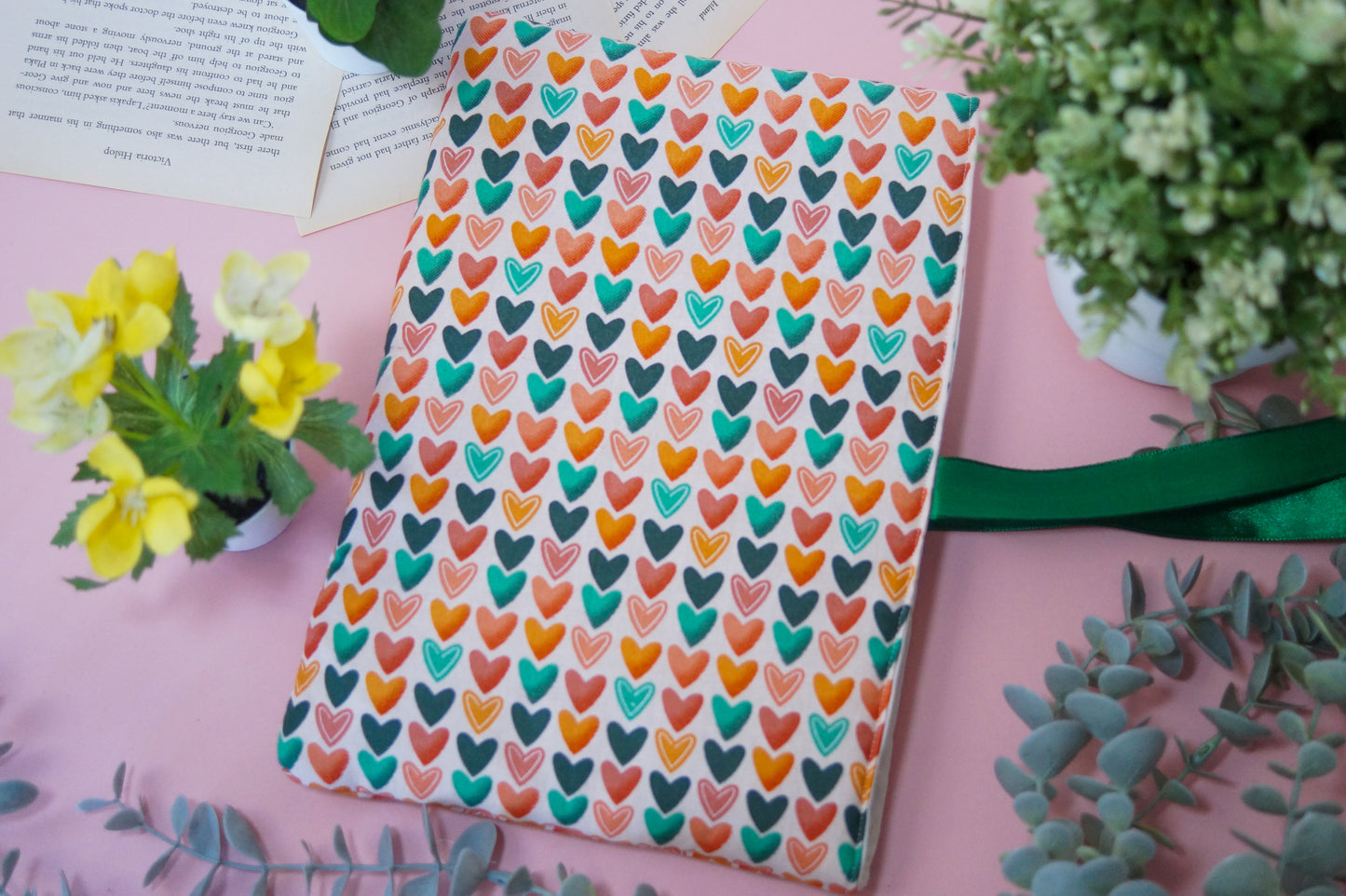 Love Hearts Book Sleeve
