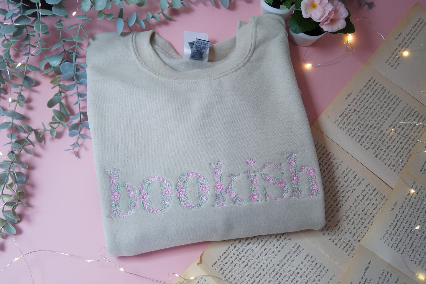 Floral Bookish Jumper