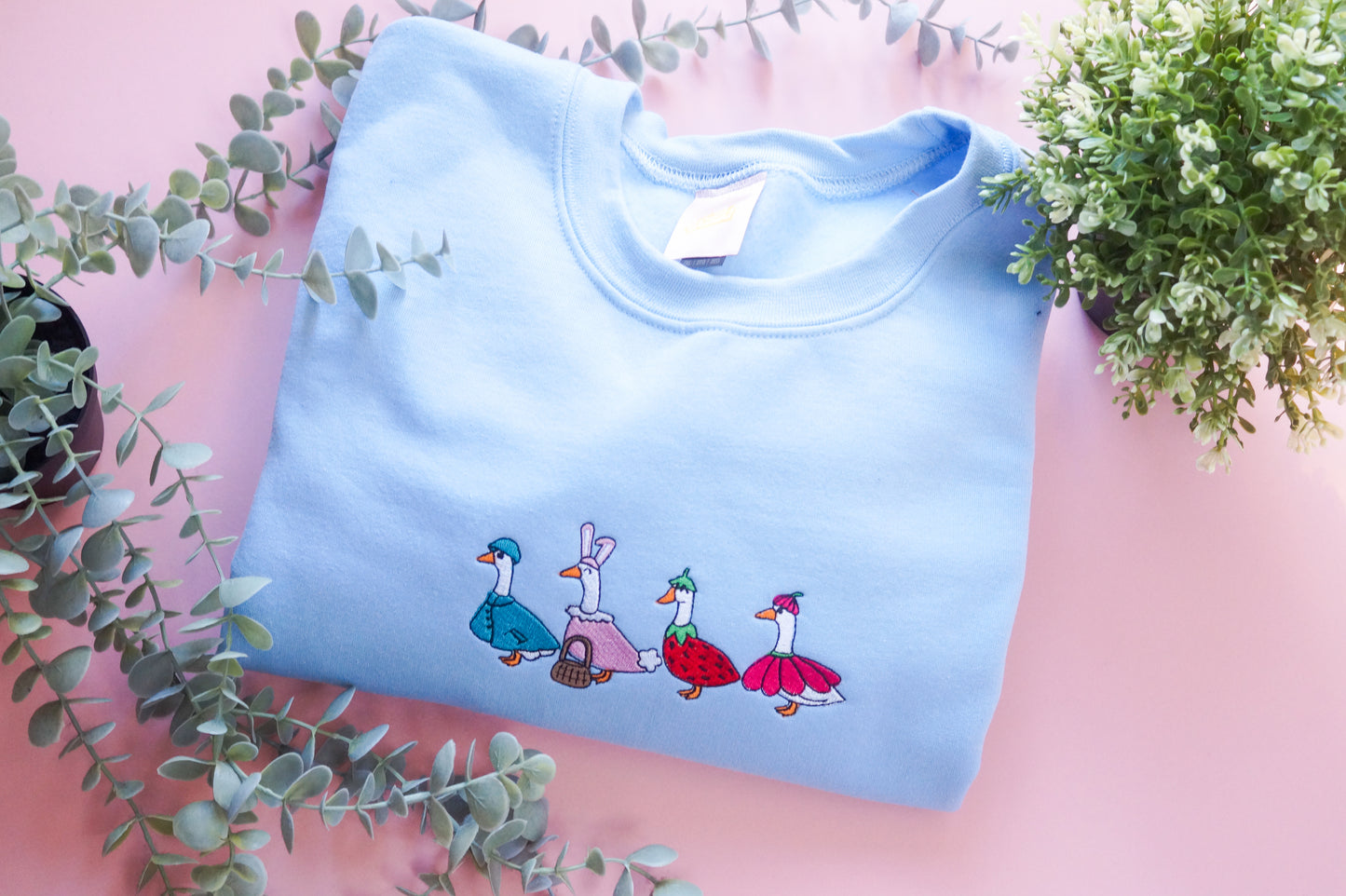 Spring Ducks In a Row Crewneck Jumper