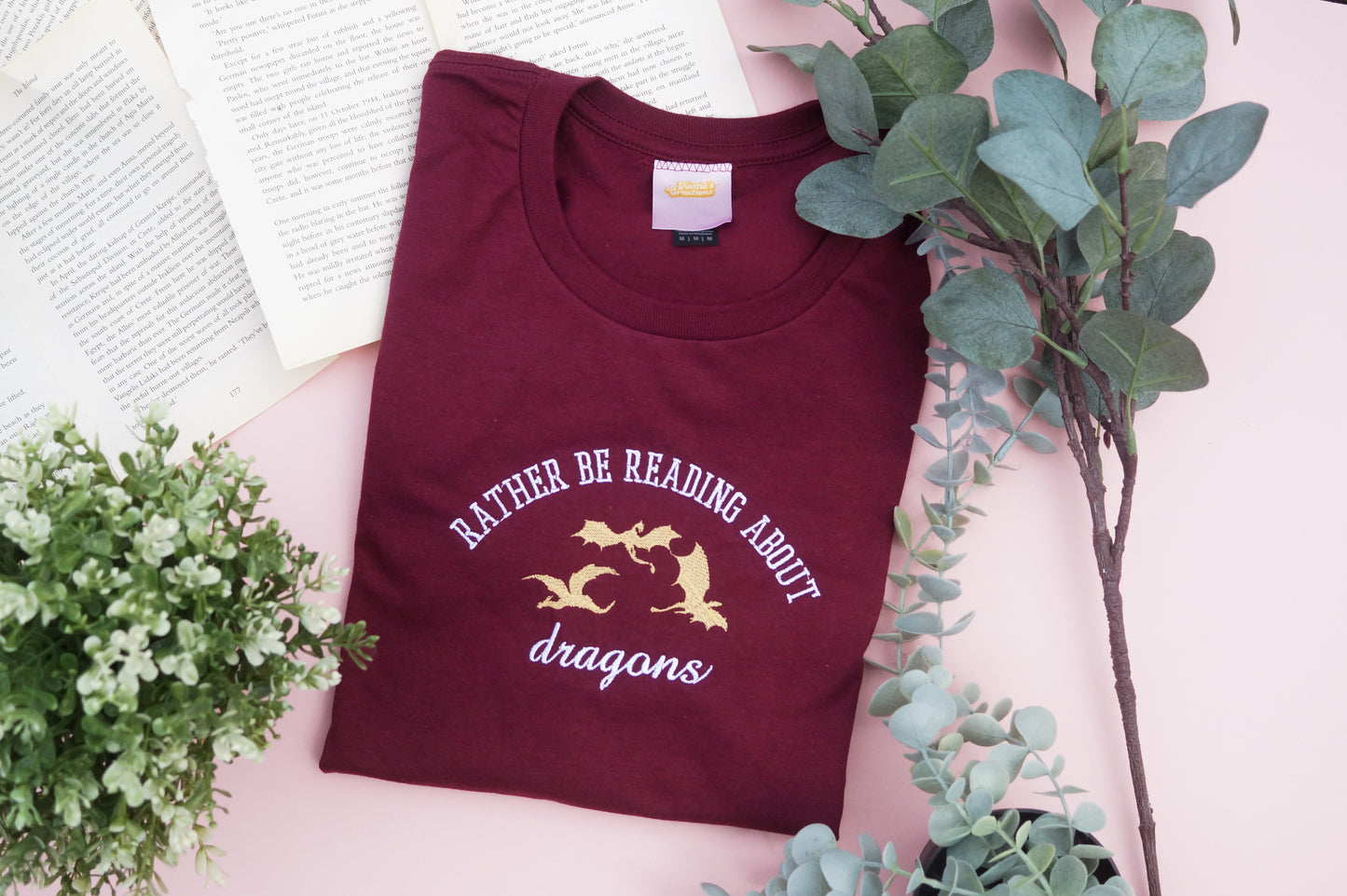 Rather Be Reading About Dragons T-Shirt