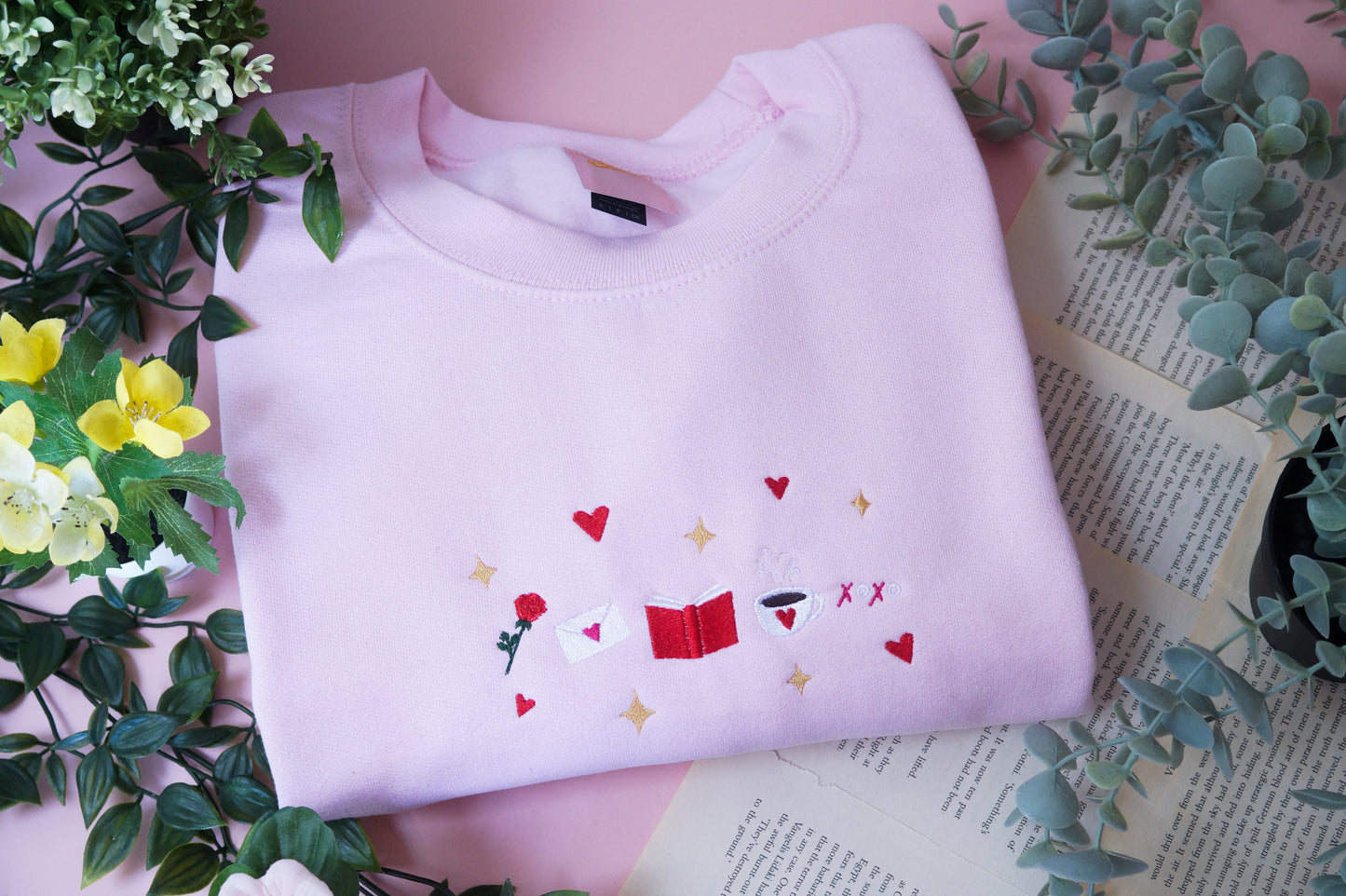 Romance Reader Icons Crewneck Jumper