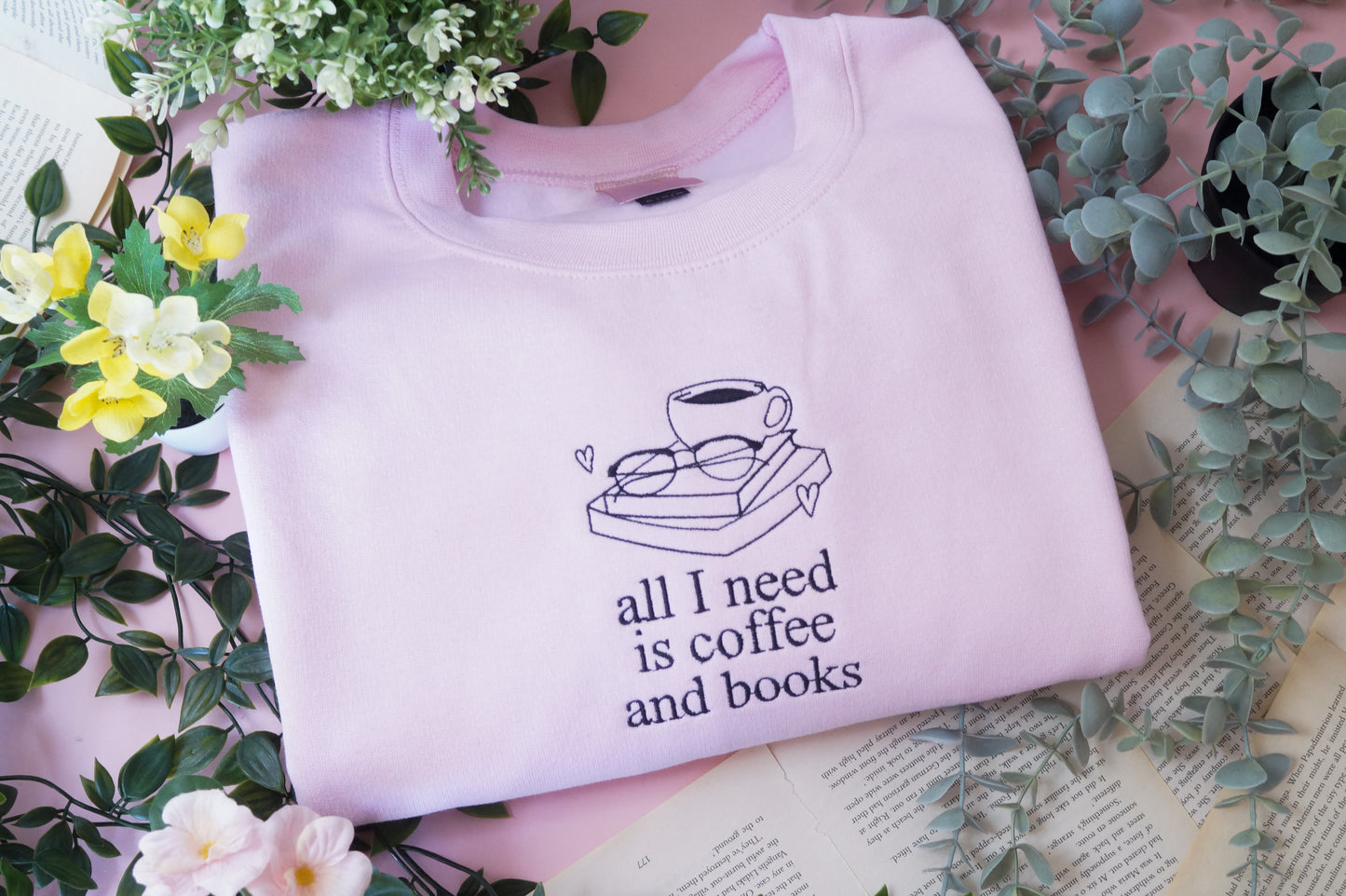 All I Need is Coffee and Books Jumper