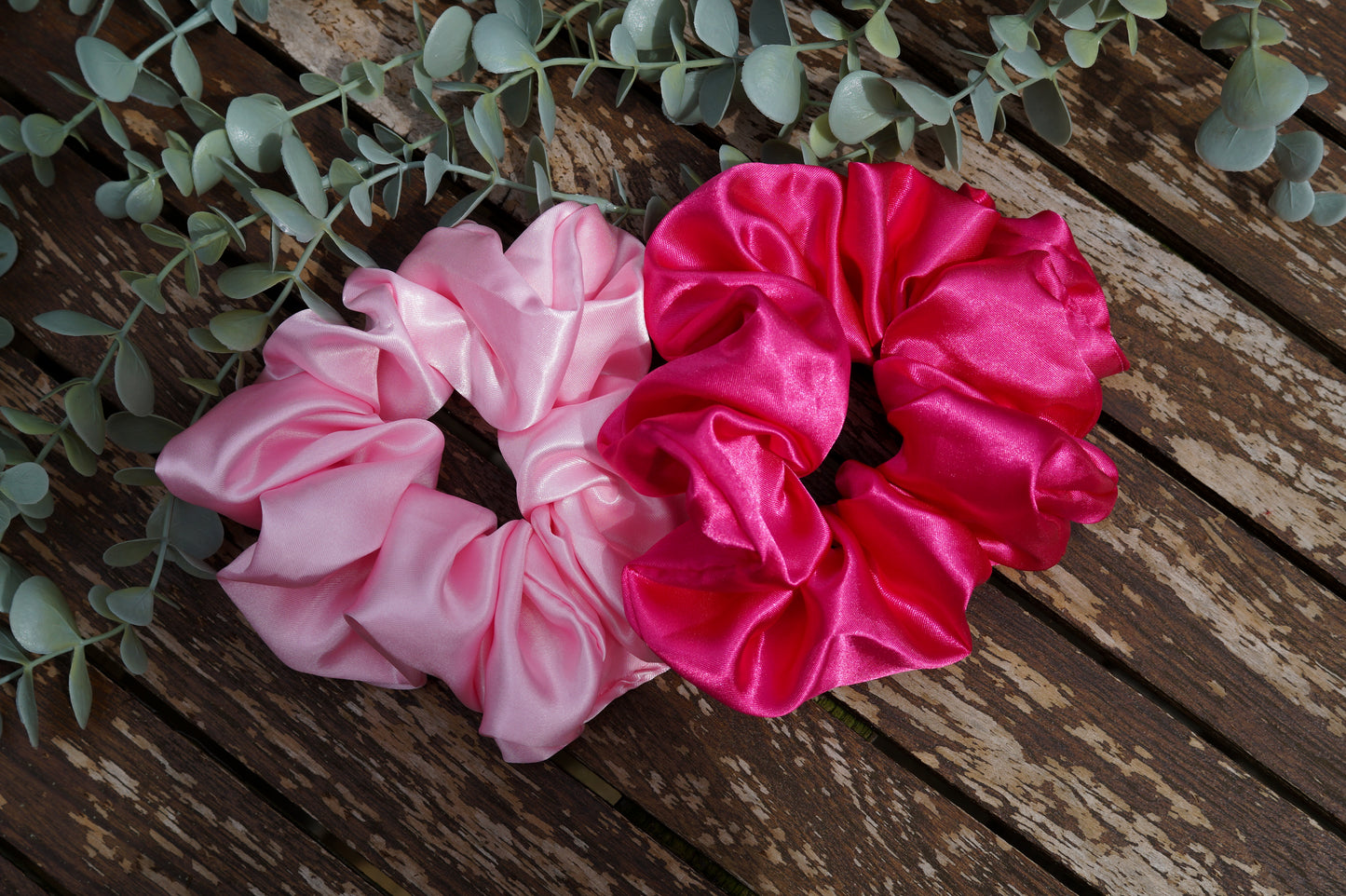 Extra Large Pink Scrunchie Duo