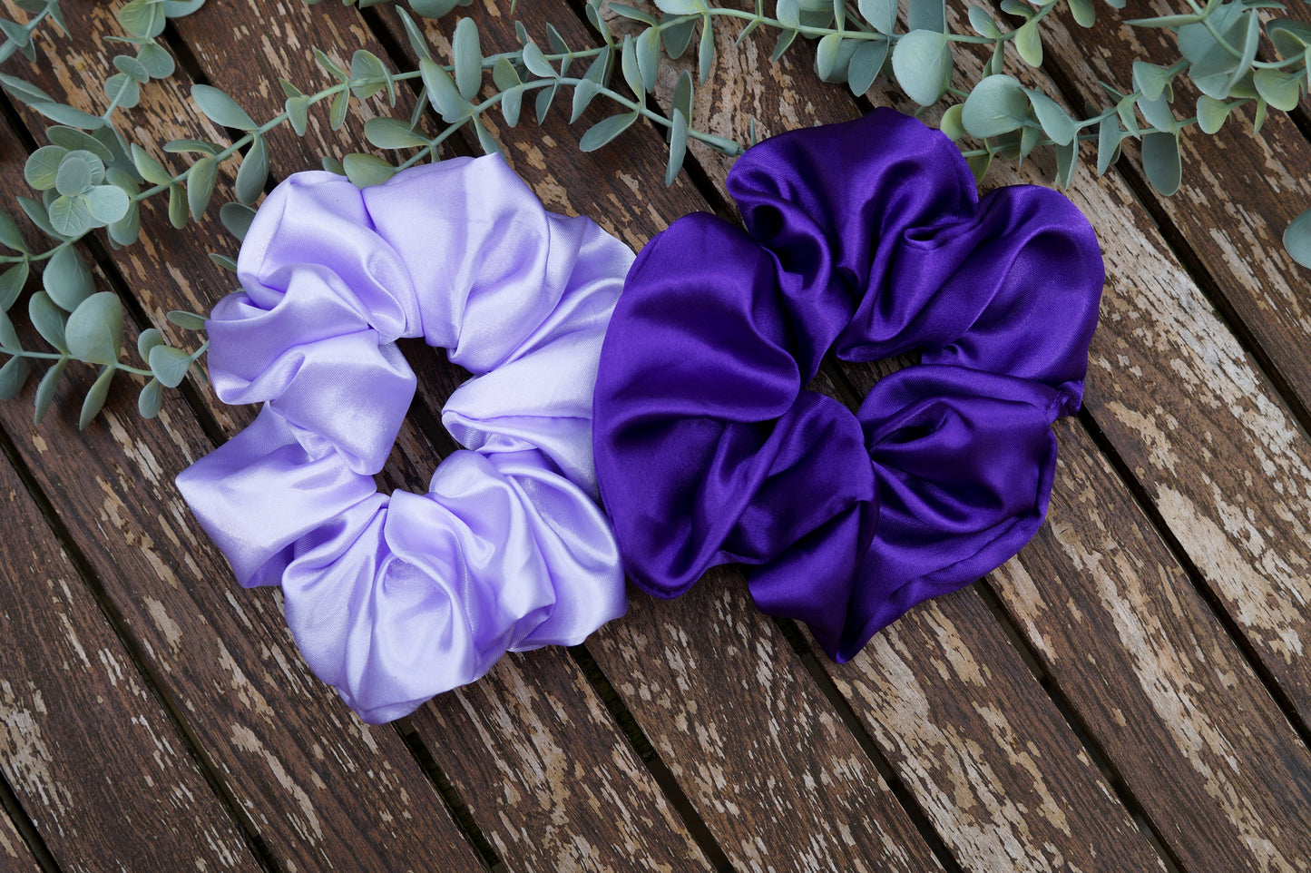 Extra Large Purple Scrunchie Duo