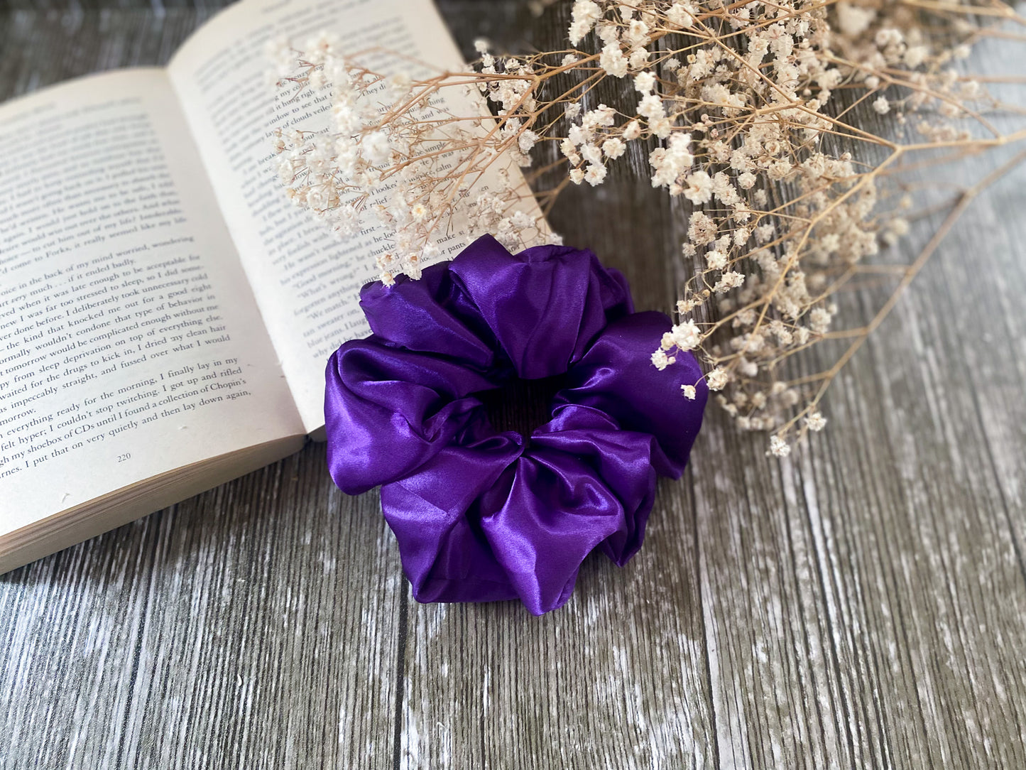 Extra Large Royal Purple Scrunchie