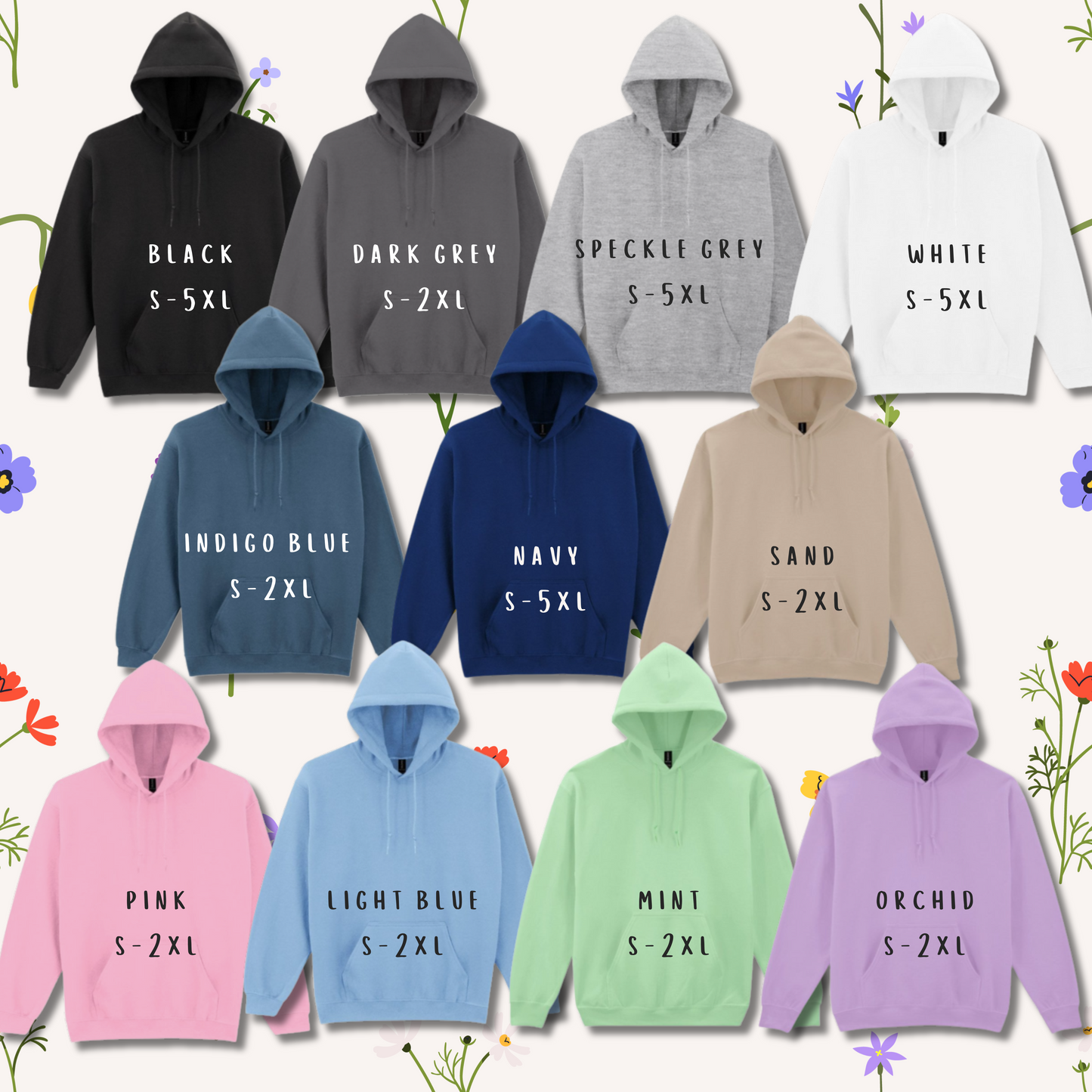 Floral Bookish Hoodie