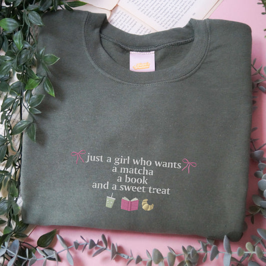 Just A Girl Who Wants a Matcha Jumper