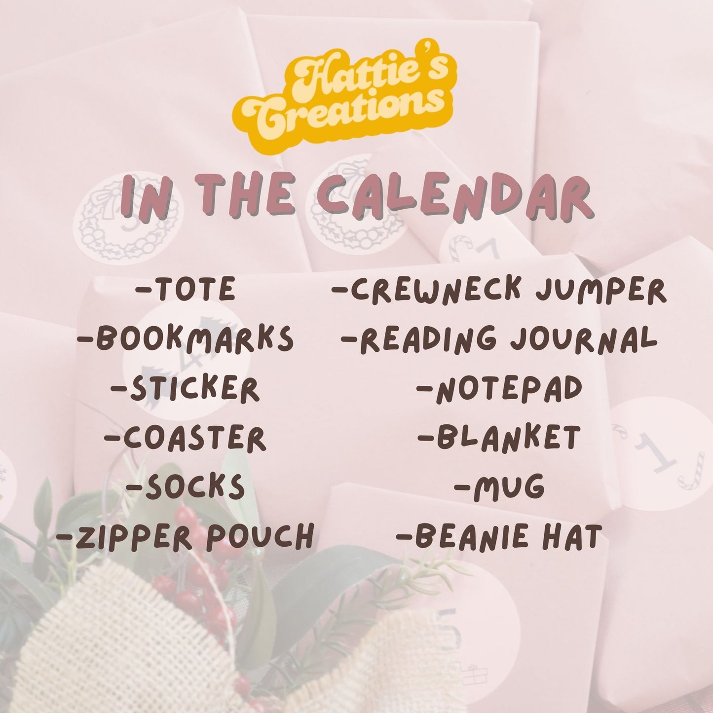 Advent Calendar - 12 Days of Bookish Goodies