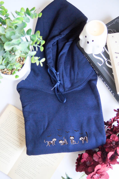 Skeleton Cats Hoodie