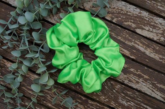 Extra Large Bright Green Scrunchie