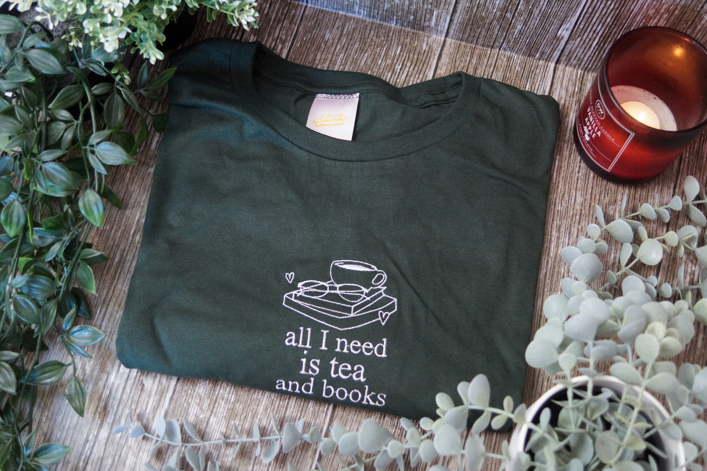 All I Need Is Tea And Books T-Shirt