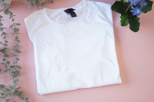 Blank White T-shirt Whoopsie Daisy