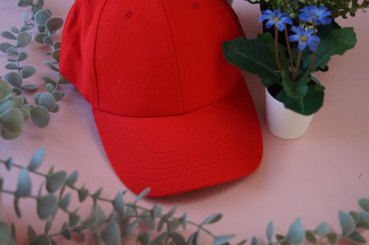 Blank Red Baseball Cap Whoopsie Daisy