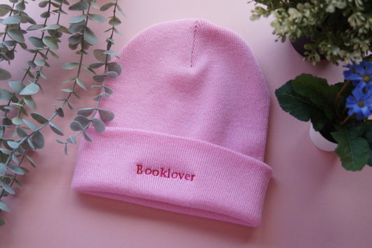 Pink Booklover Beanie Whoopsie Daisy