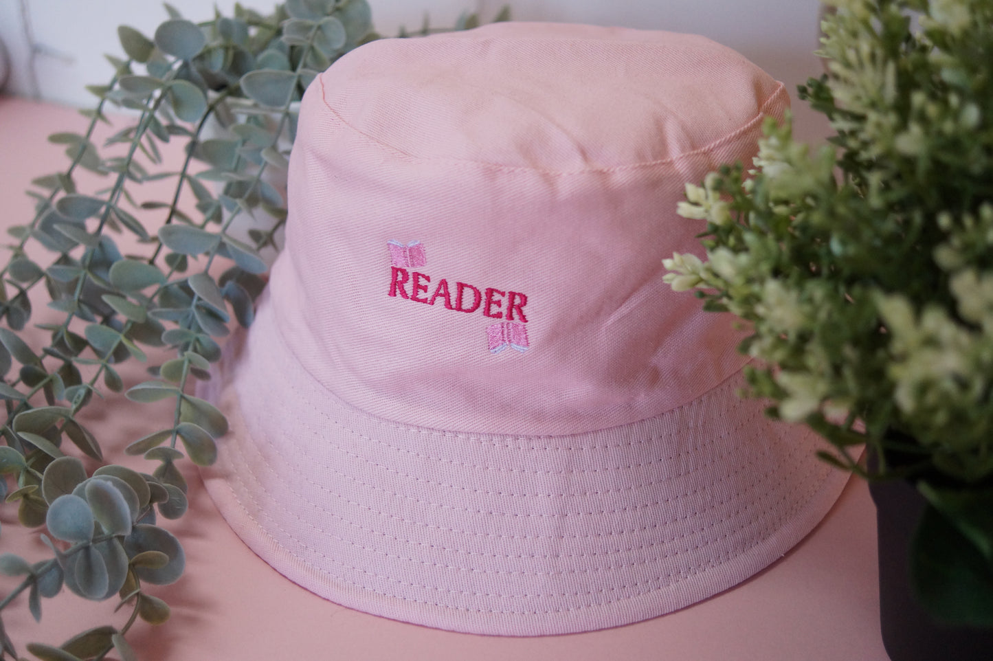Pink Reader Bucket Hat Whoopsie Daisy