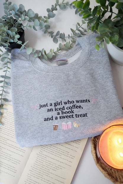 Just A Girl Who Wants a Iced Coffee Jumper