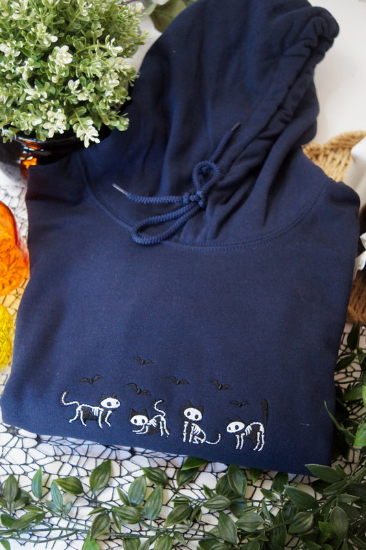 Skeleton Cats Hoodie
