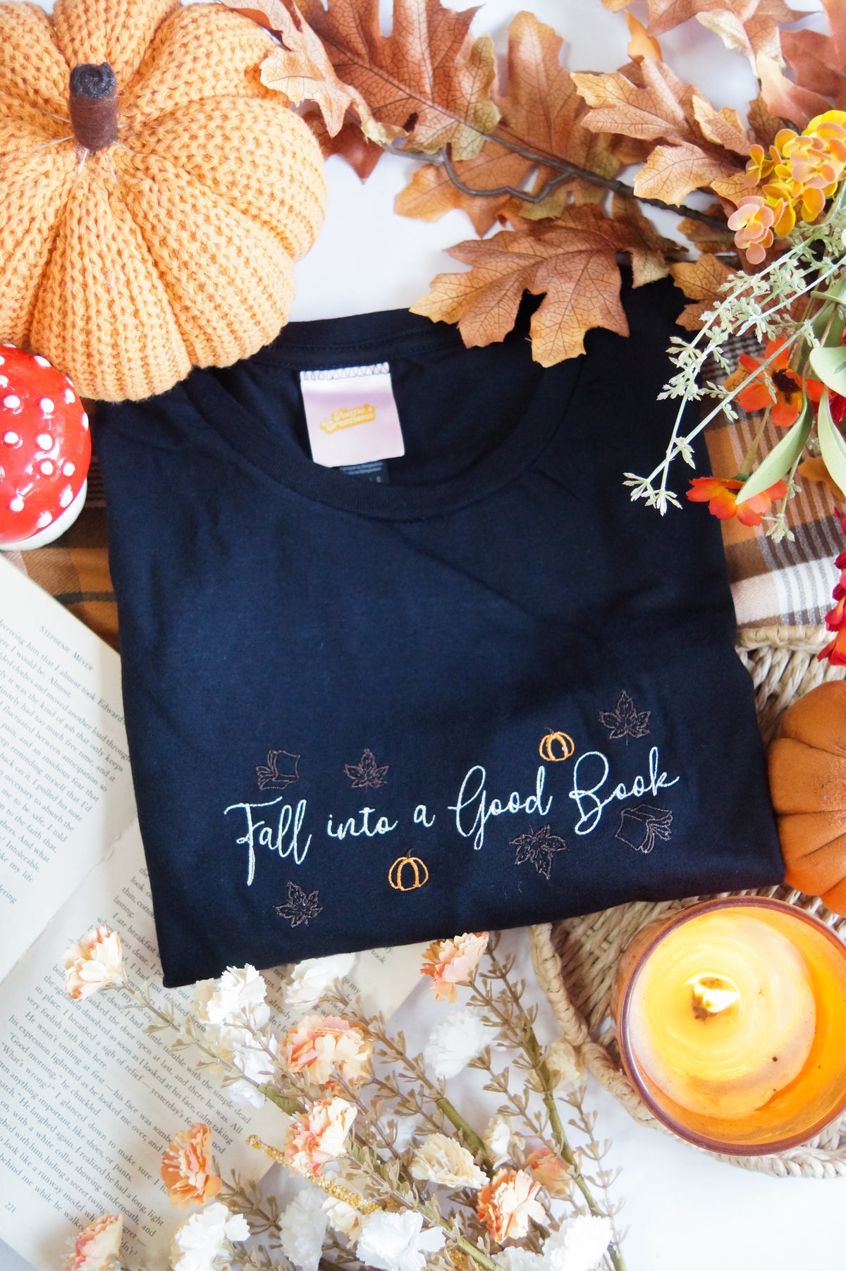 Fall into a Good Book T-Shirt